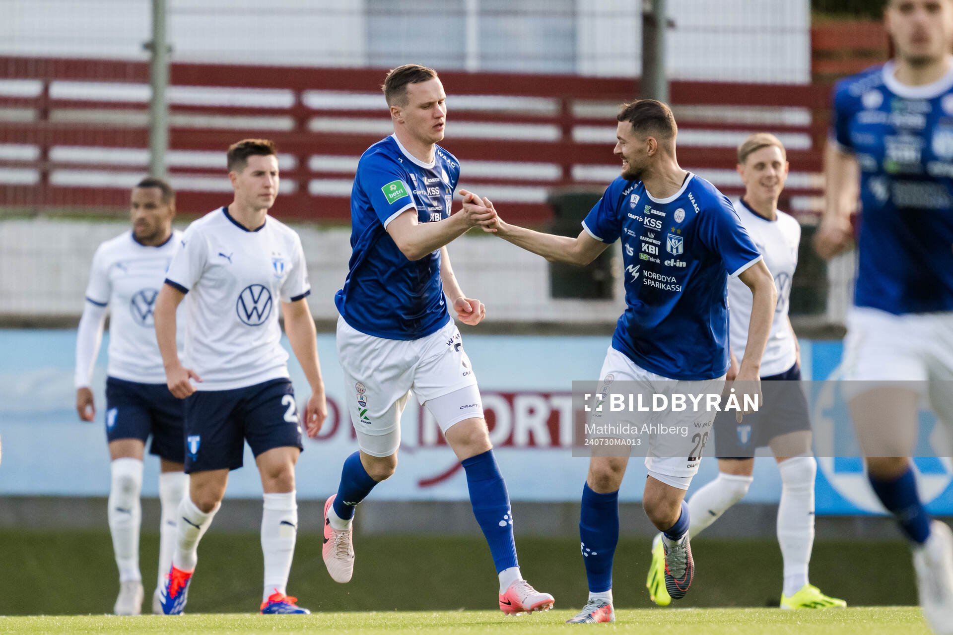 Alexander Berntsson of Klaksvik celebrates