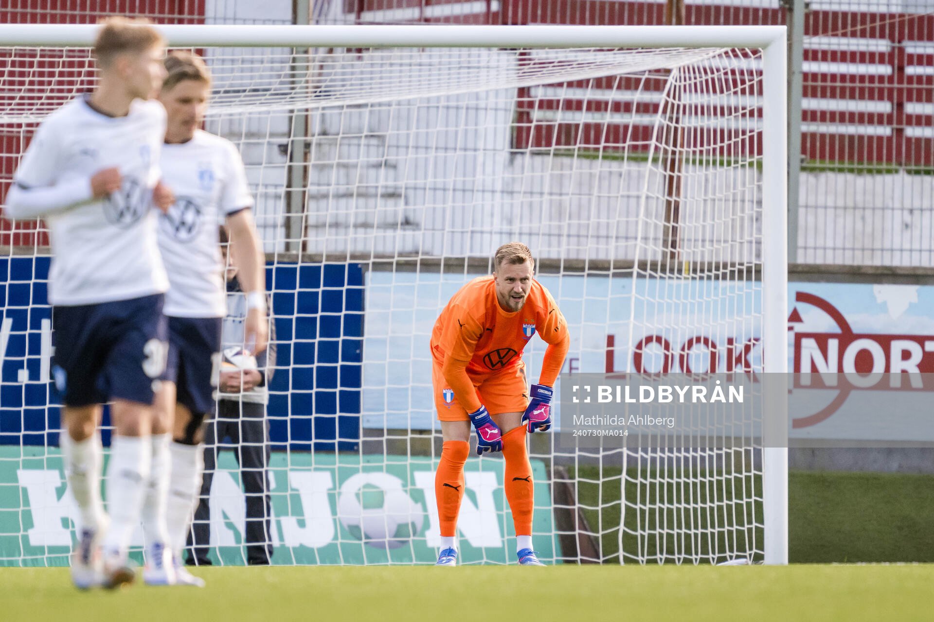Goalkeeper Ricardo Friedrich of Malmö FF looks dejected