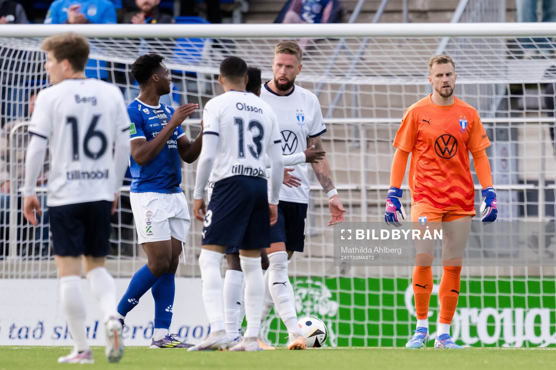Goalkeeper Ricardo Friedrich of Malmö FF looks dejected