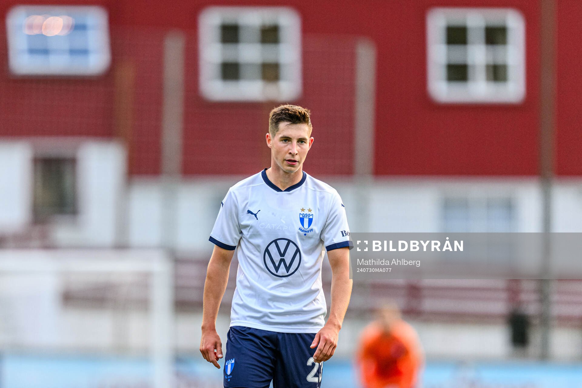 Lasse Berg Johnsen of Malmö FF looks dejected