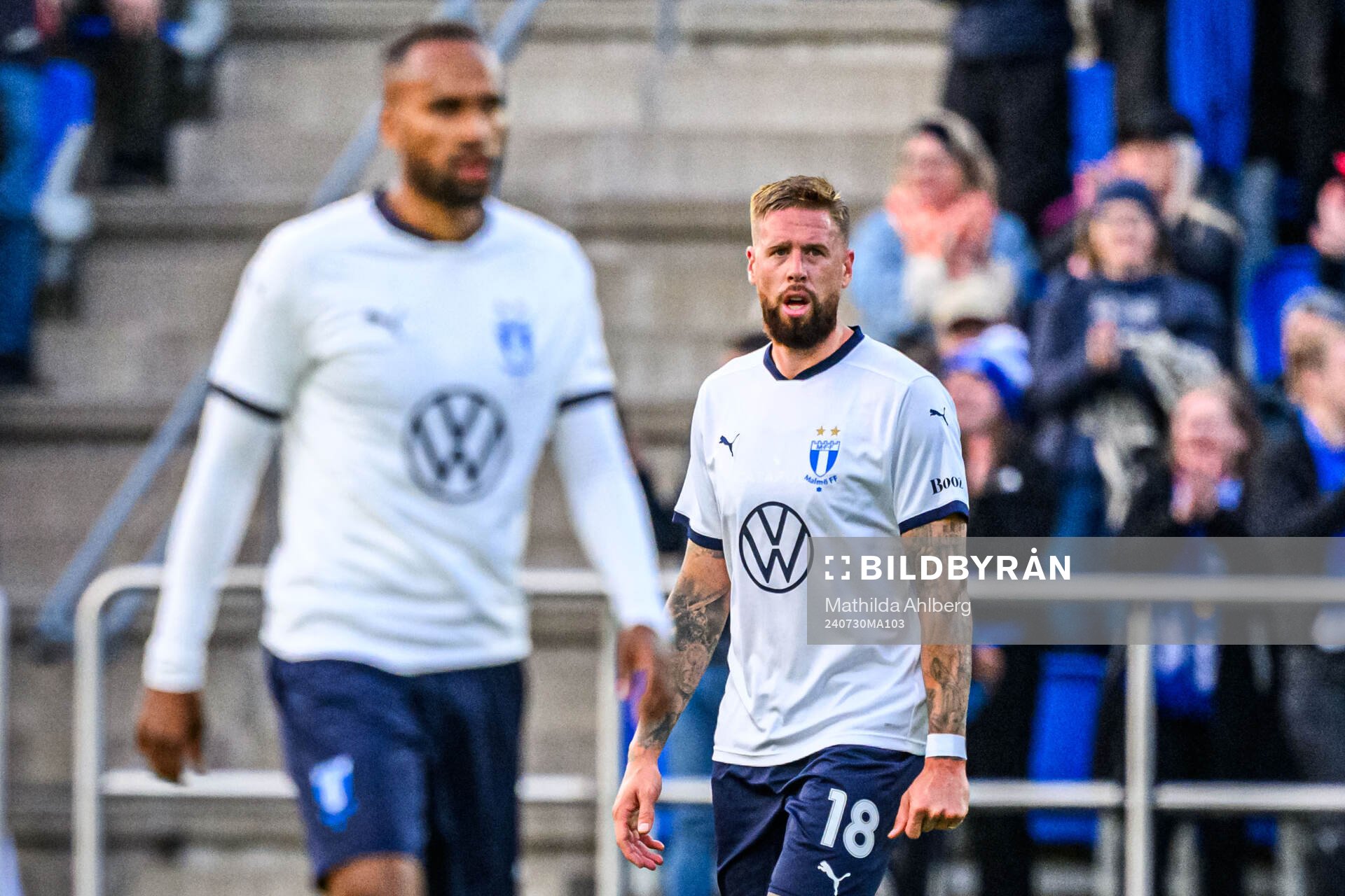 Pontus Jansson of Malmö FF looks dejected