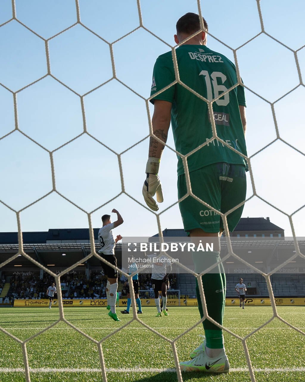 Srdjan Hrstic of Häcken celebrates after scoring 3-1 during the UEFA Conference League between Häcken and Diddeleng on July 31, 2024 in Göteborg.
