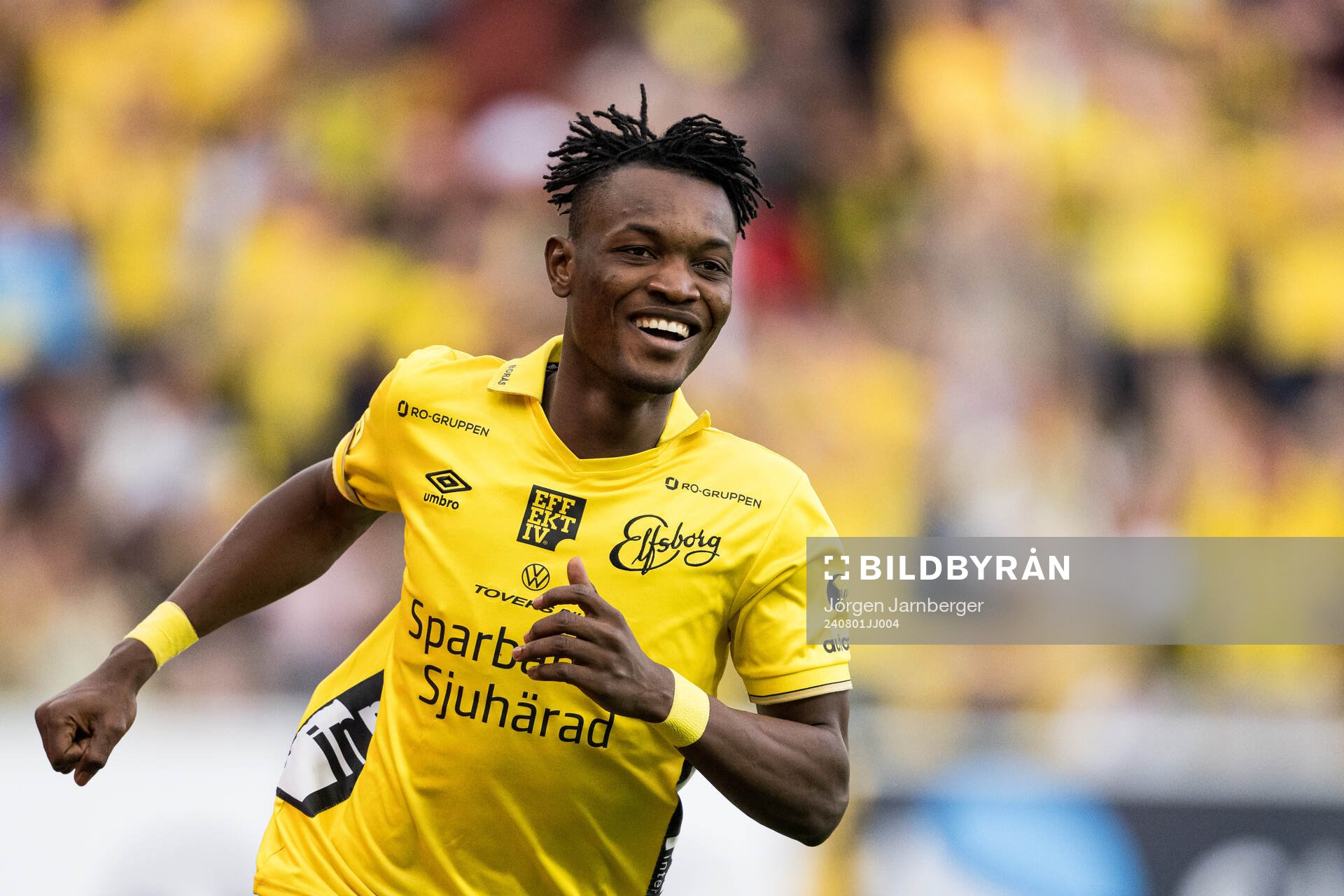 Jalal Abdullai of Elfsborg celebrates the 1-0 goal