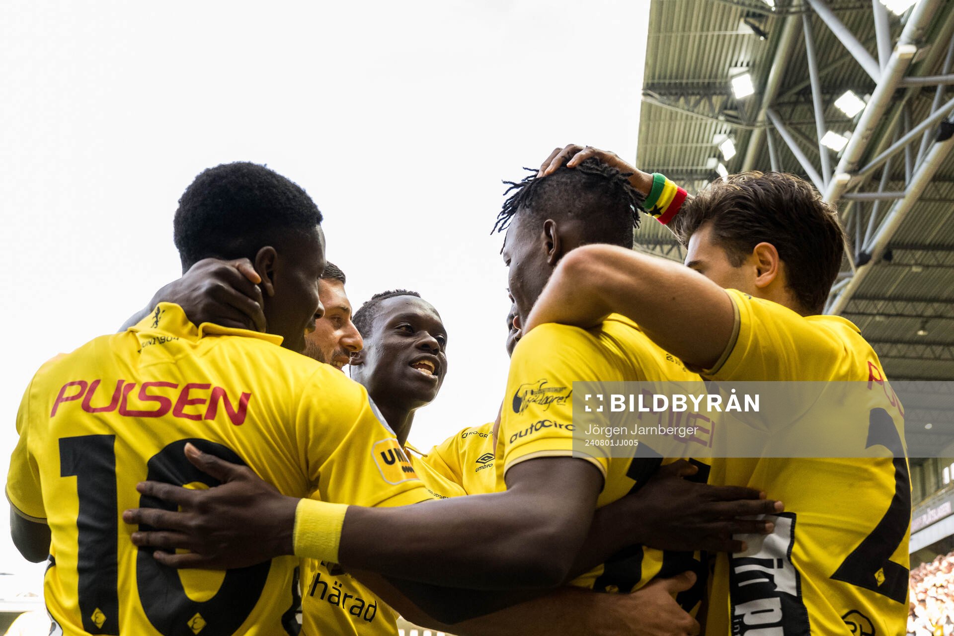 Jalal Abdullai of Elfsborg celebrates the 1-0 goal