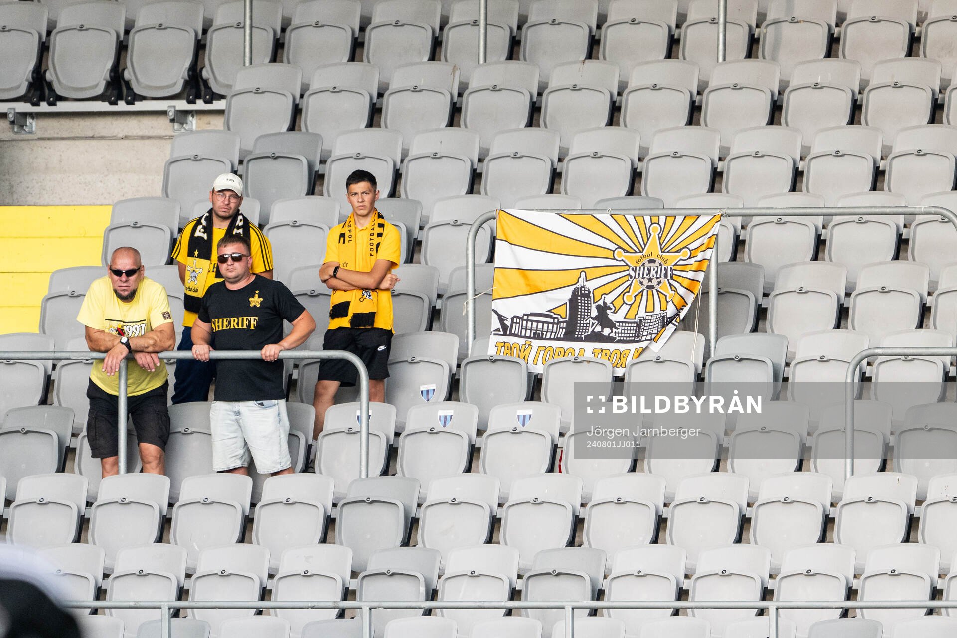 Supporters of Sheriff Tiraspol in the stands