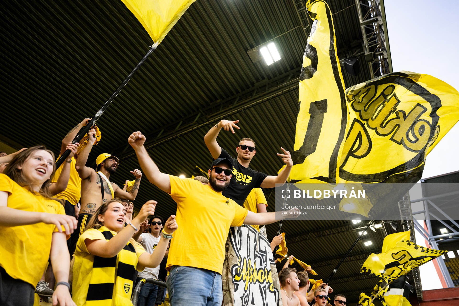 Supporters of Elfsborg celebrate