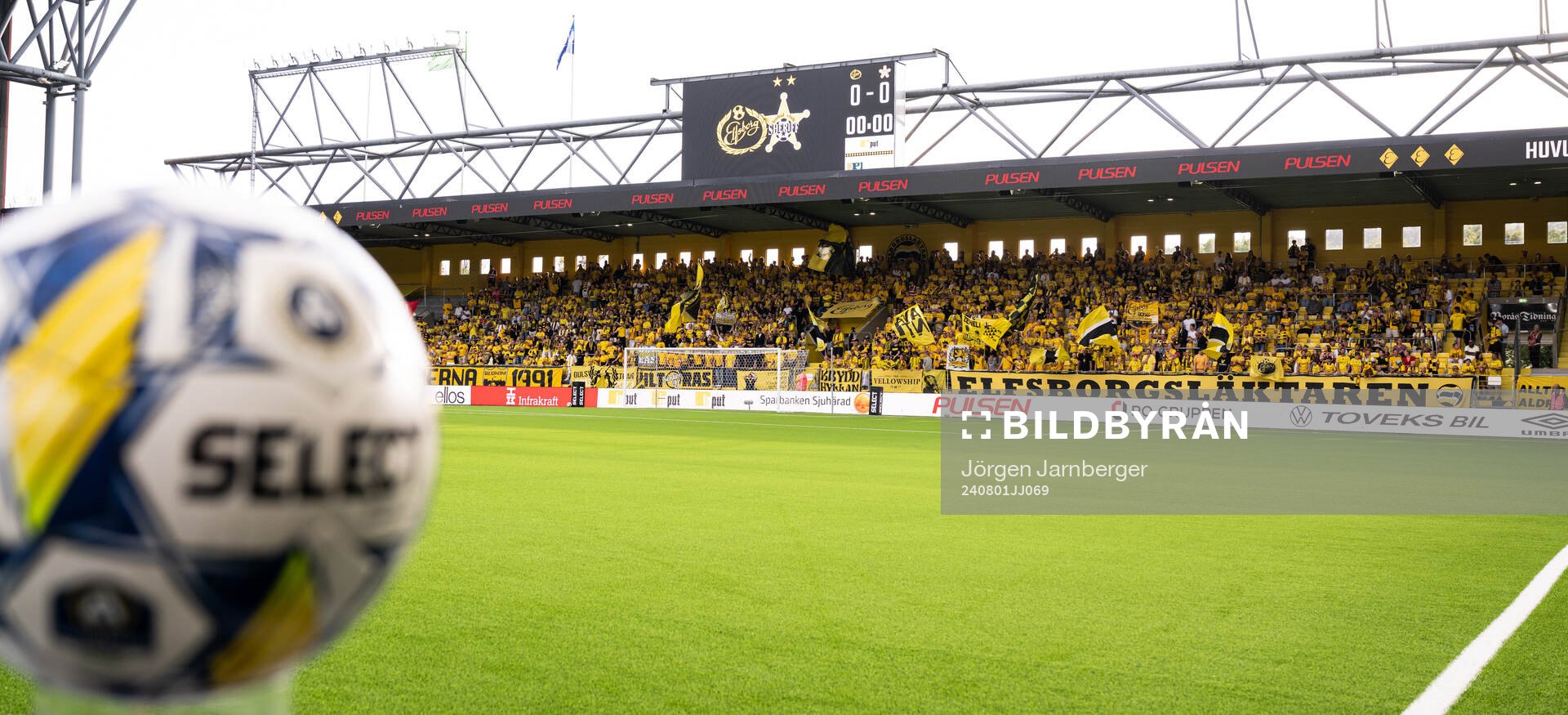 Spectators in the stands