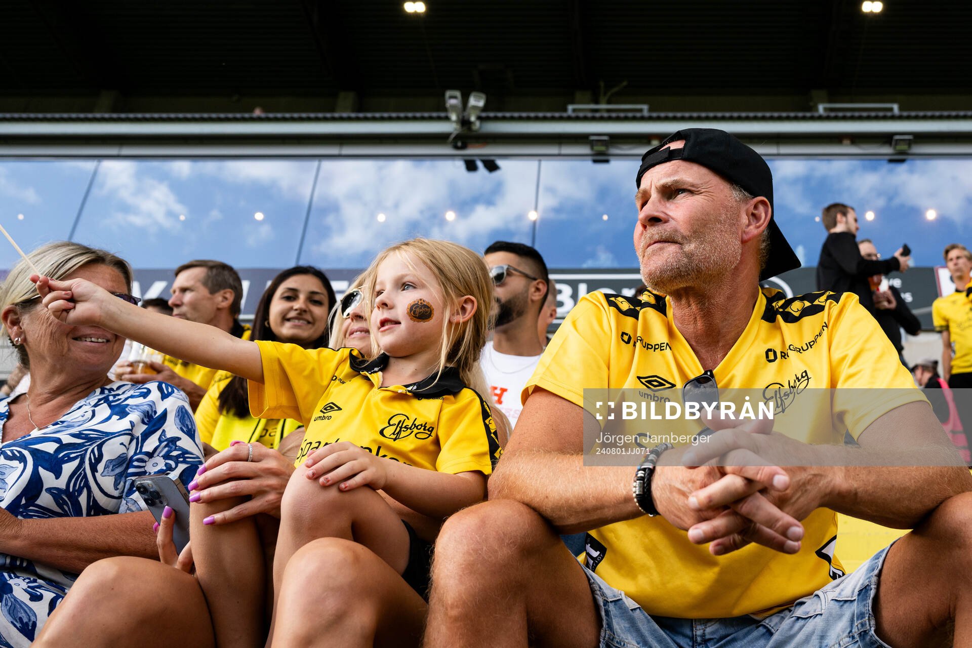 Spectators in the stands