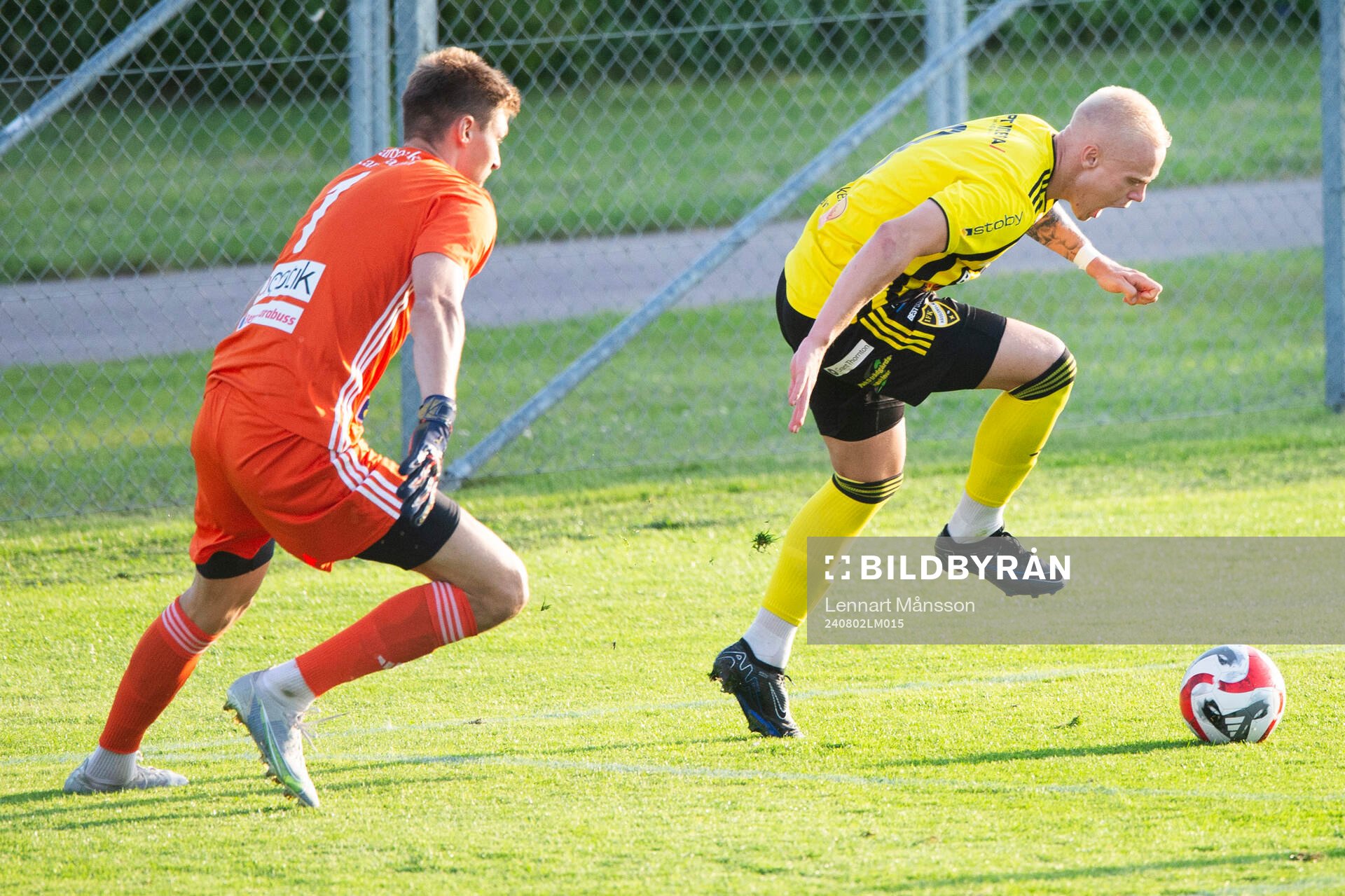 IFK Hässleholms nyförvärv Alexander Sjöström i matchen