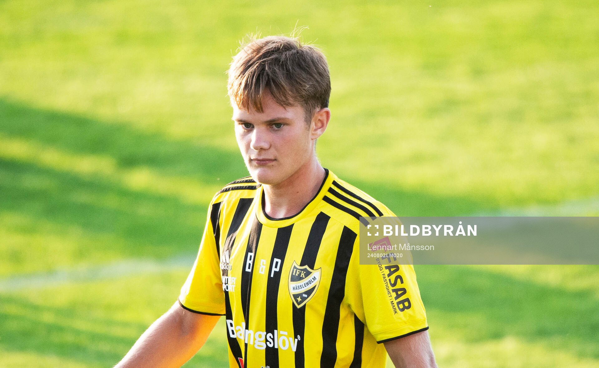 IFK Hässleholms Max Högberg i matchen i div 2 mellan IFK