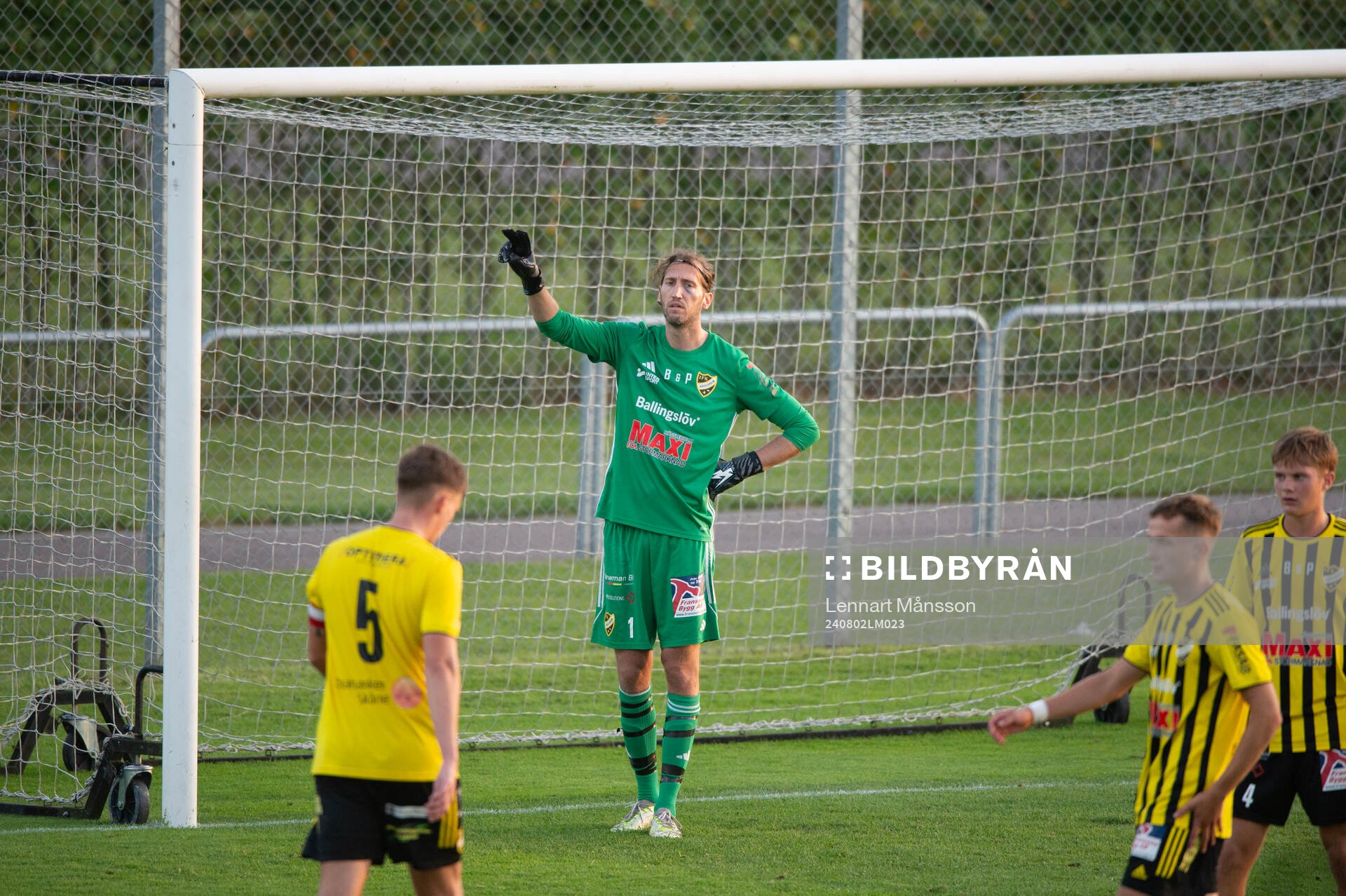 IFK Hässleholms målvakt Linus Lindfors i matchen i div 2