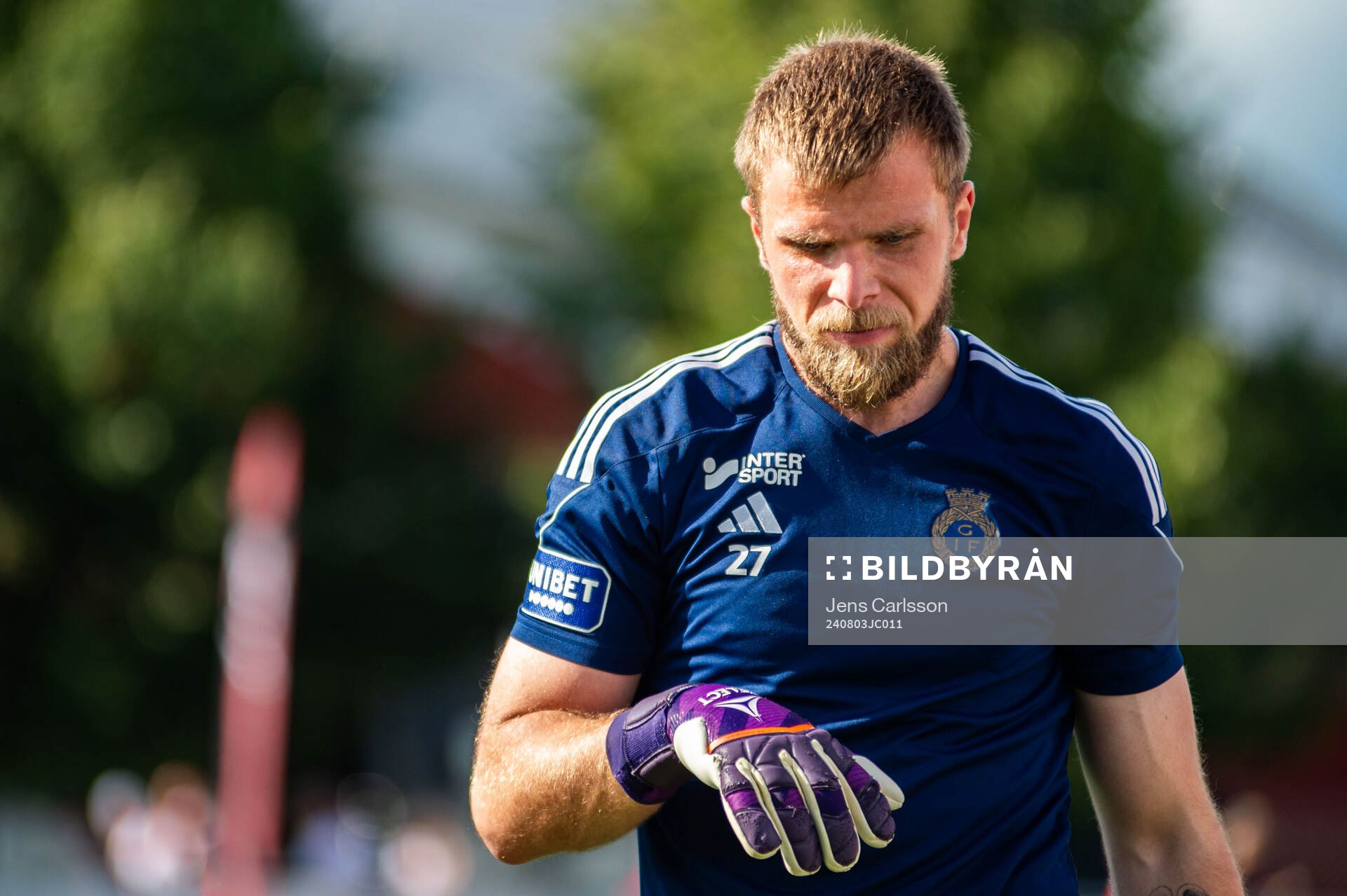 Gefles målvakt Tobias Johansson