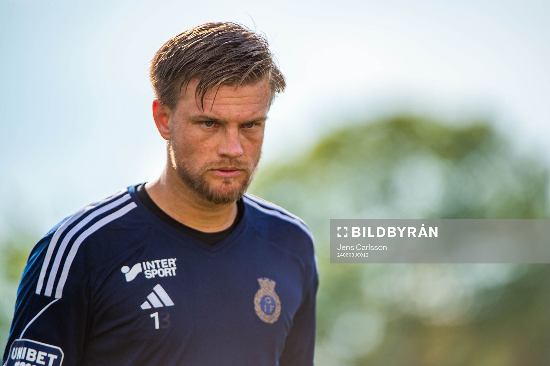 Gefles målvakt Oscar Jonsson