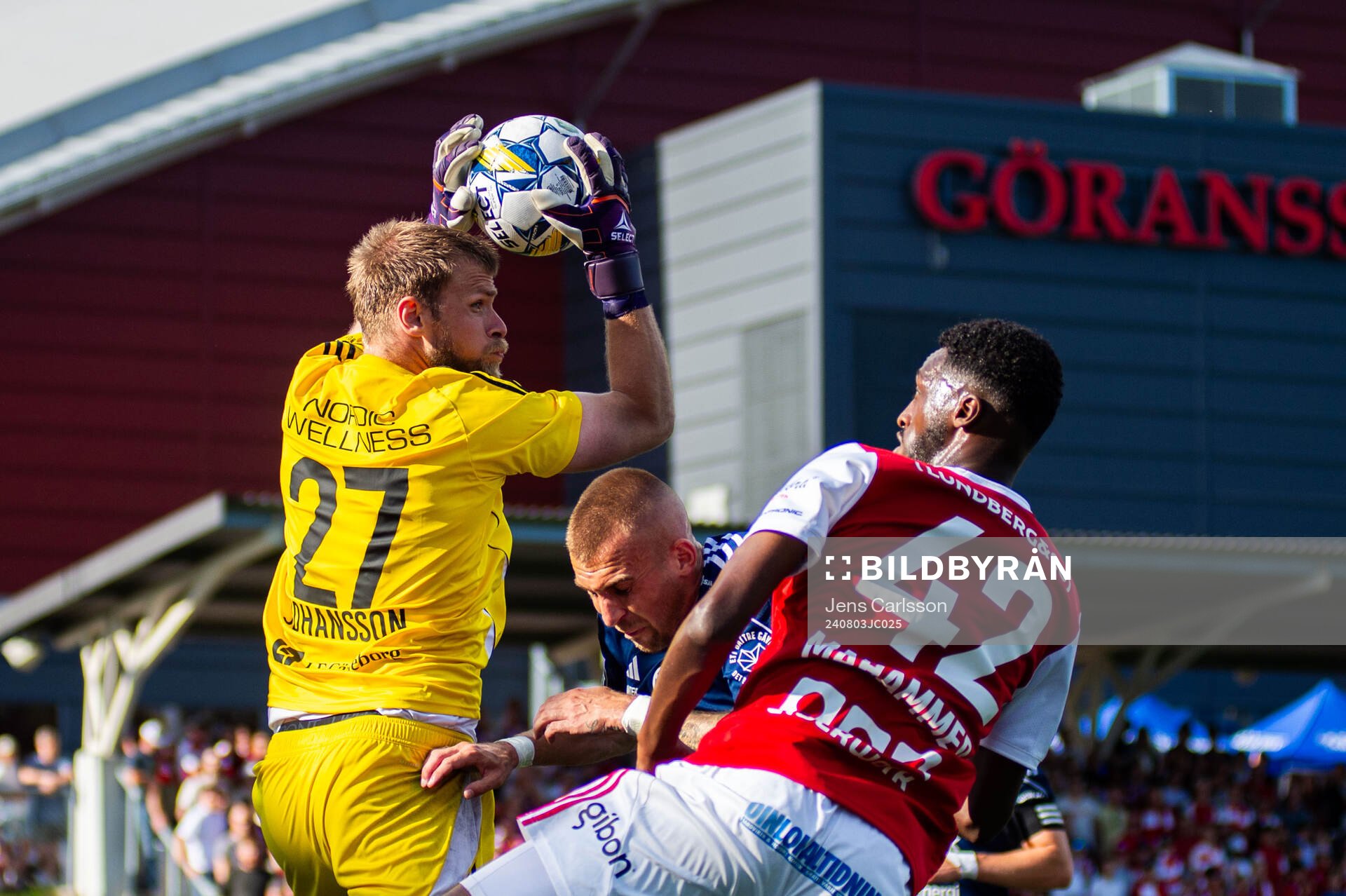 Gefles målvakt Tobias Johansson