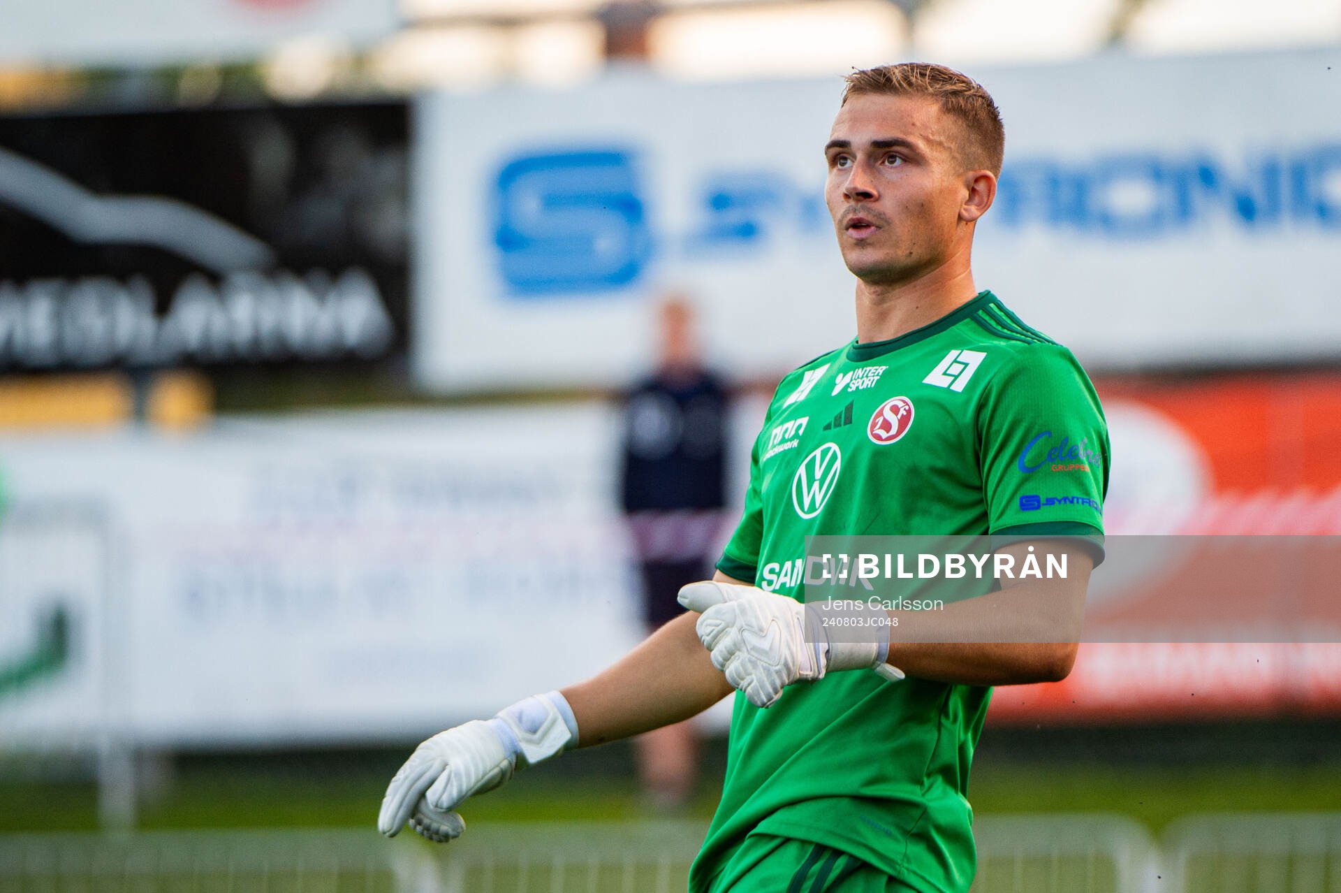 Sandvikens målvakt Felix Jakobsson