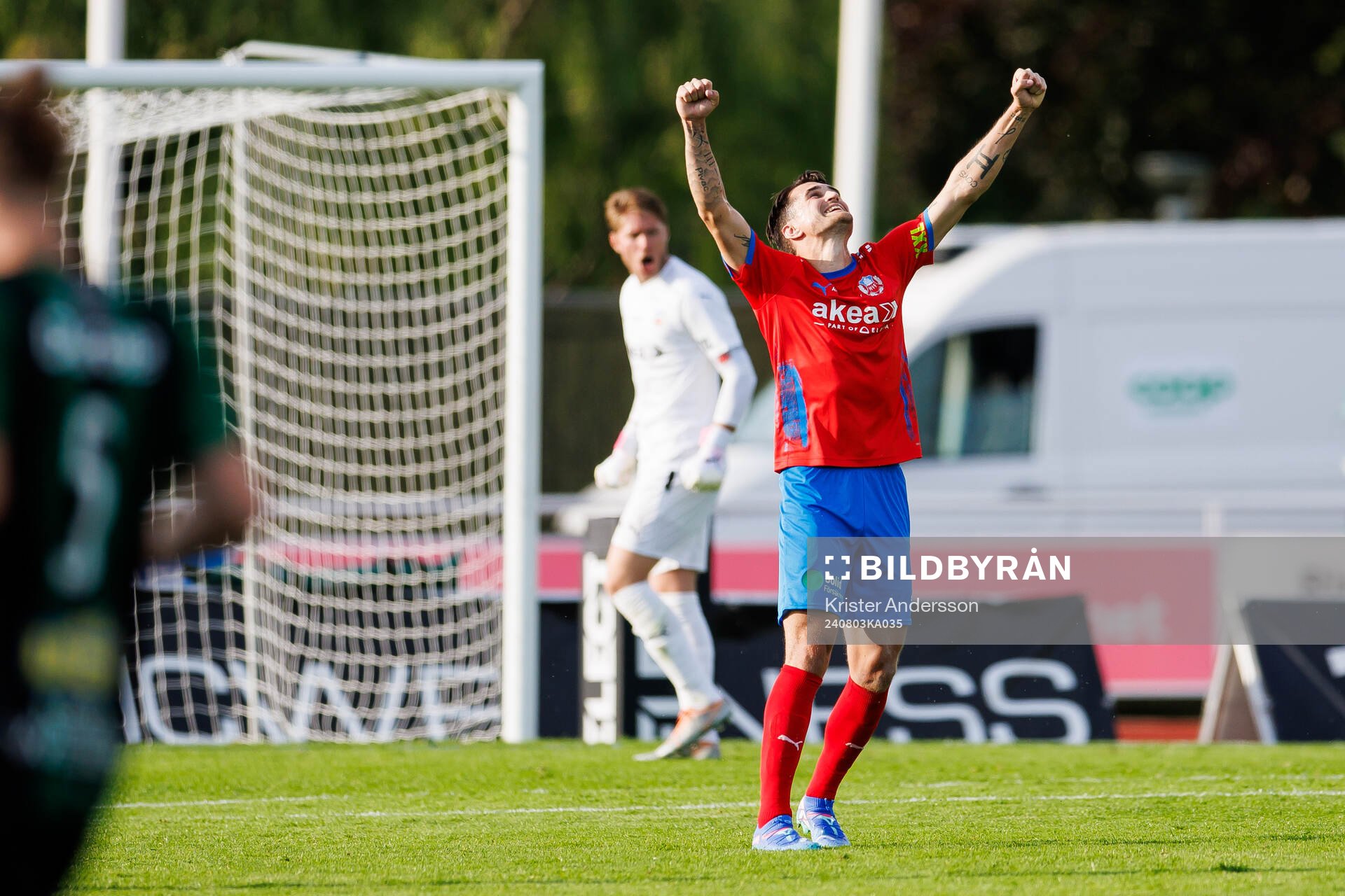 Helsingborgs Jon Birkfeldt jublar