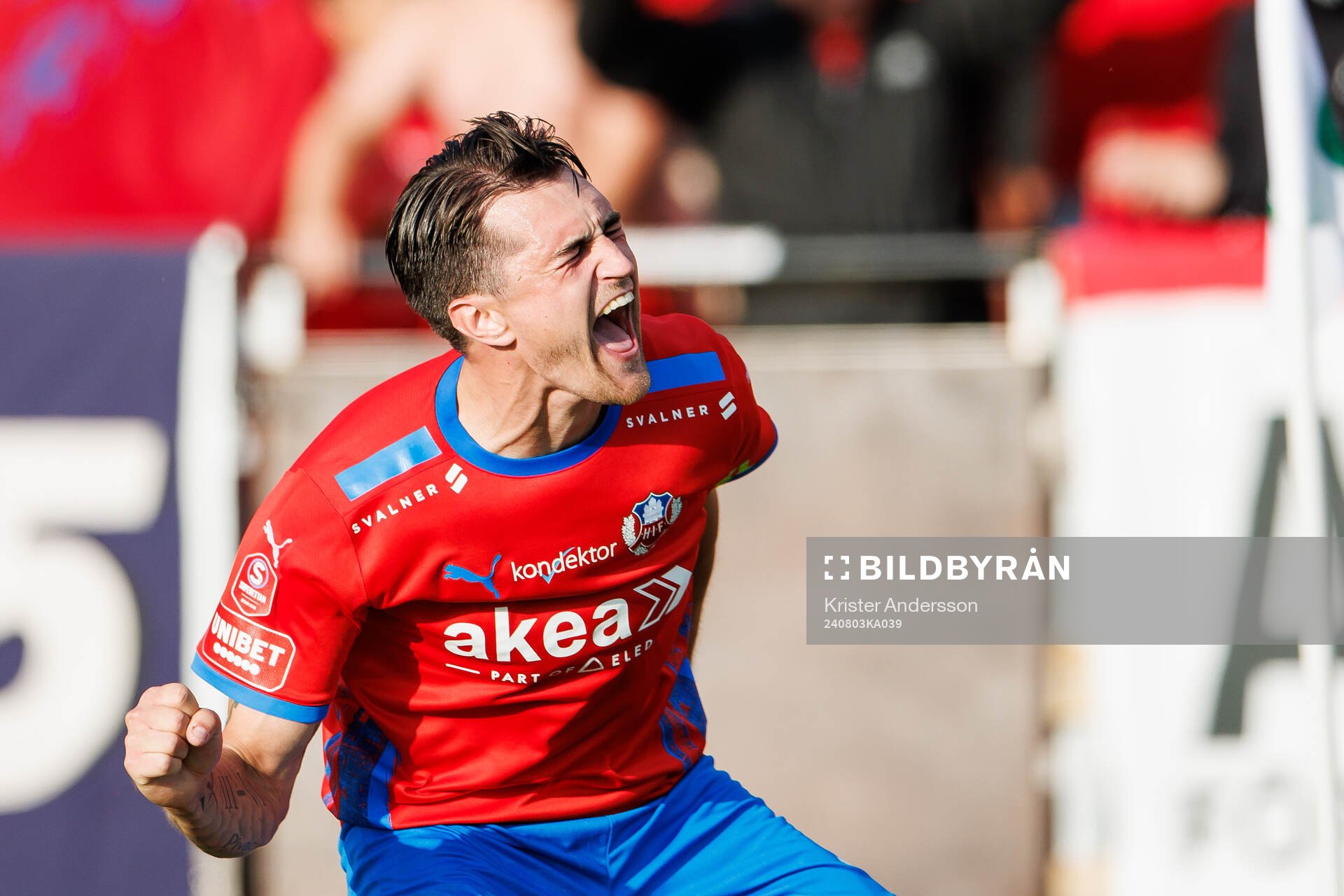 Helsingborgs Jon Birkfeldt jublar