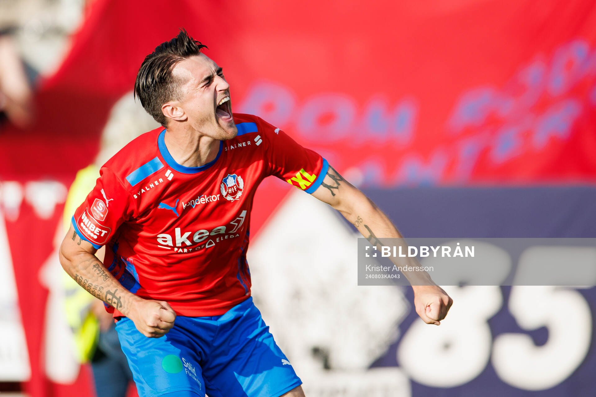 Helsingborgs Jon Birkfeldt jublar