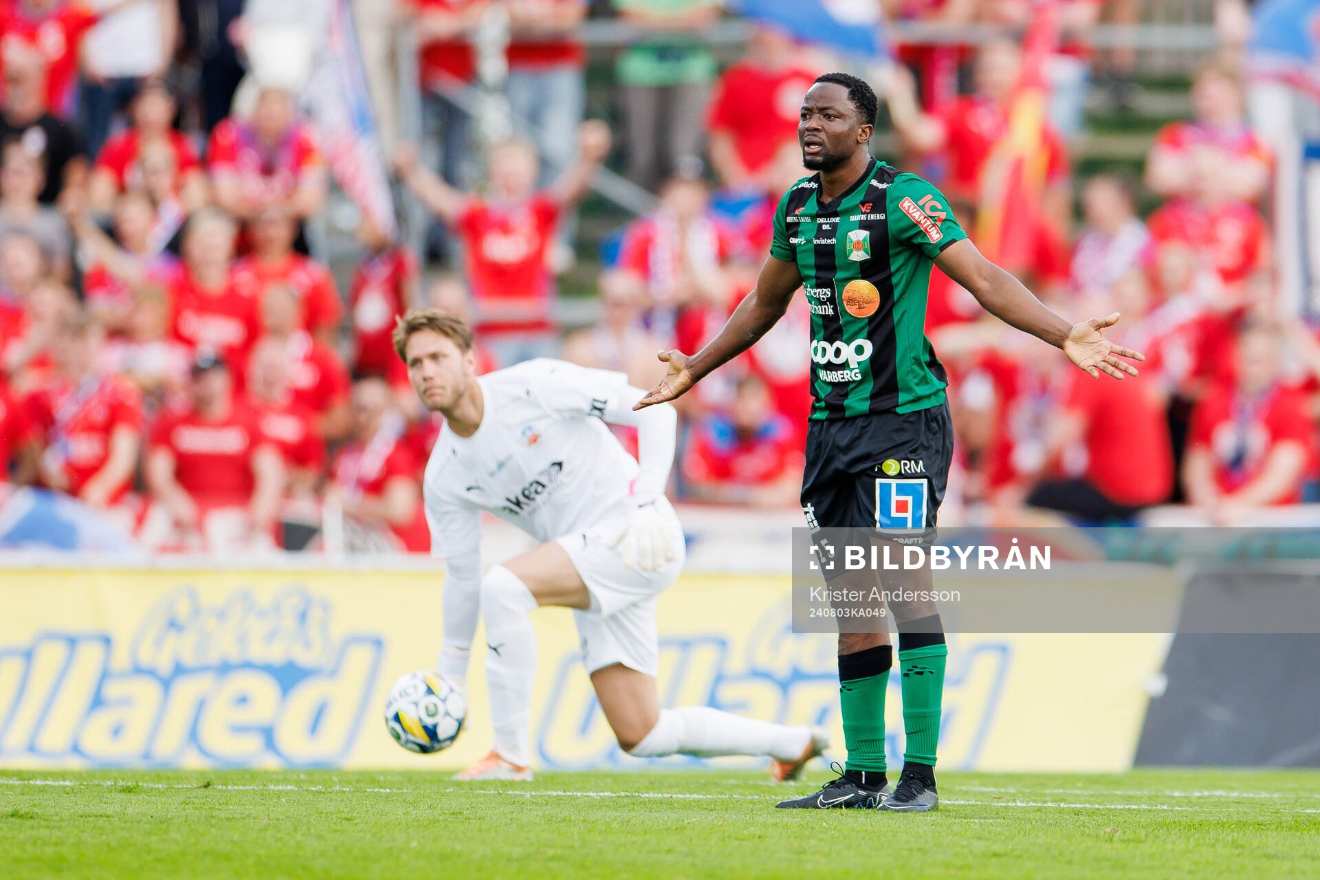 Varbergs Azeez Temitope Yusuf reagerar