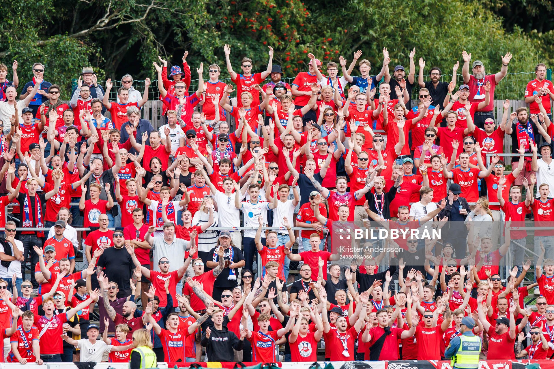 under fotbollsmatchen i Superettan mellan Varberg och