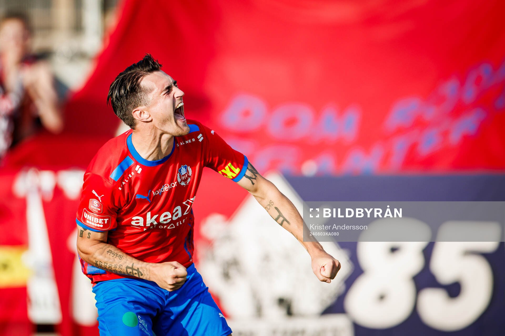 Helsingborgs Jon Birkfeldt jublar