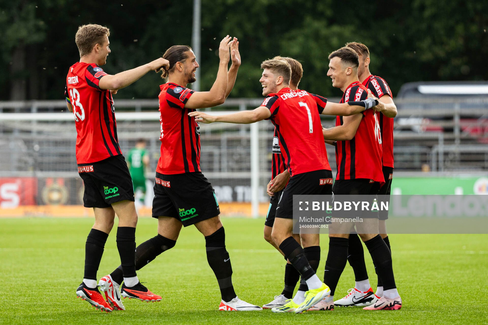 Brommapojkarnas Ludvig Fritzson, Nikola Vasic och Frederik