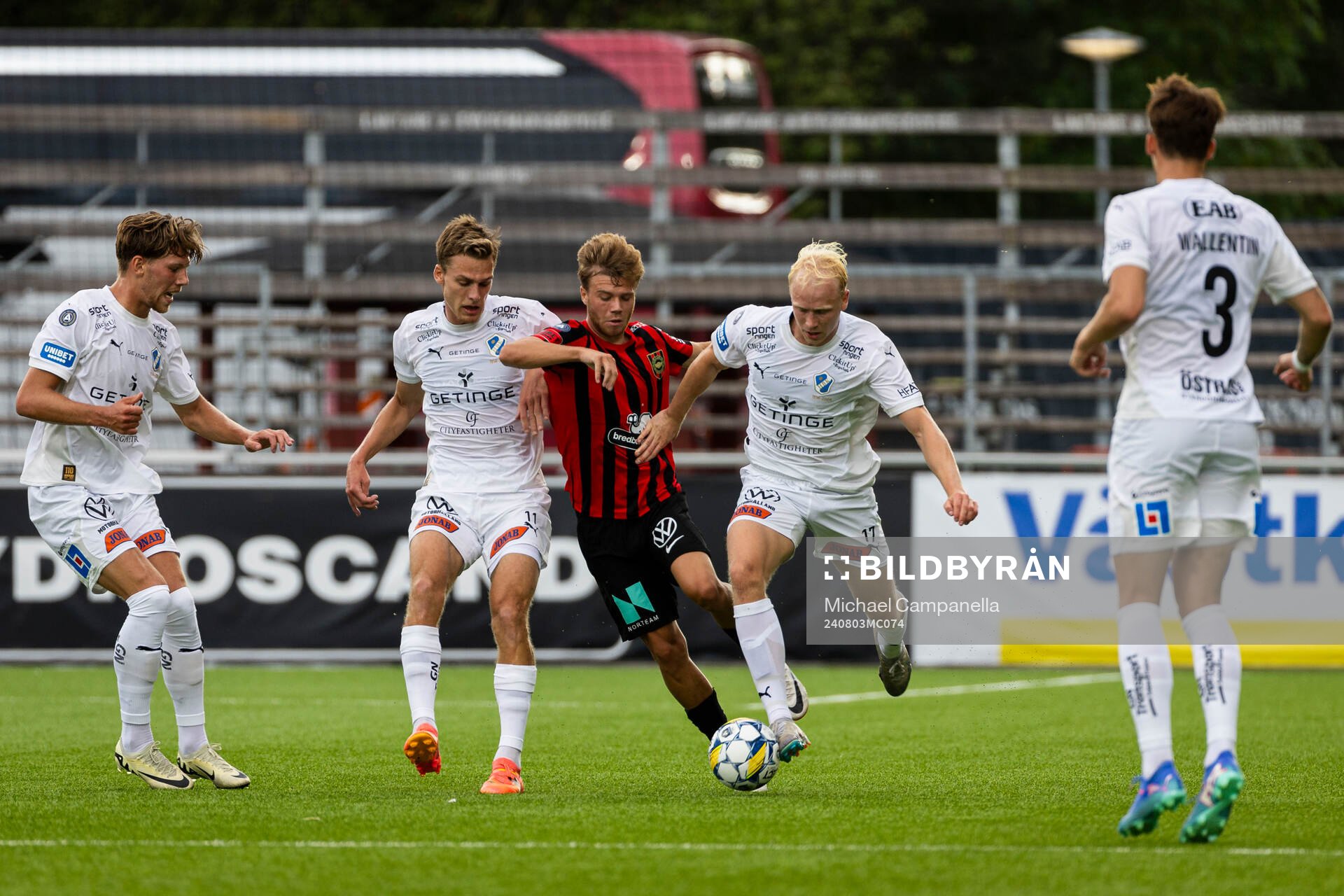Halmstads Villiam Granath och André Boman mot