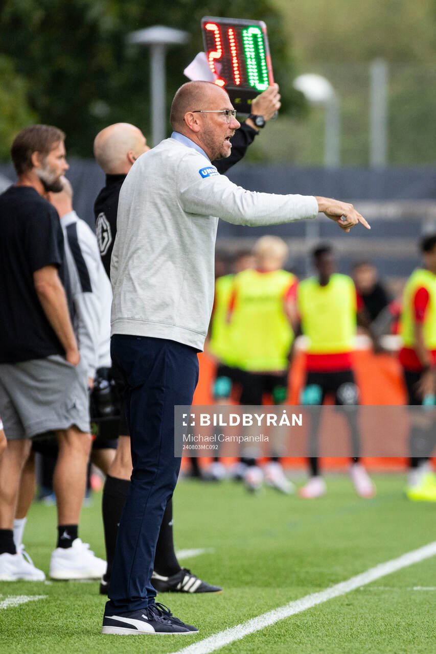 Halmstads tränare Magnus Haglund