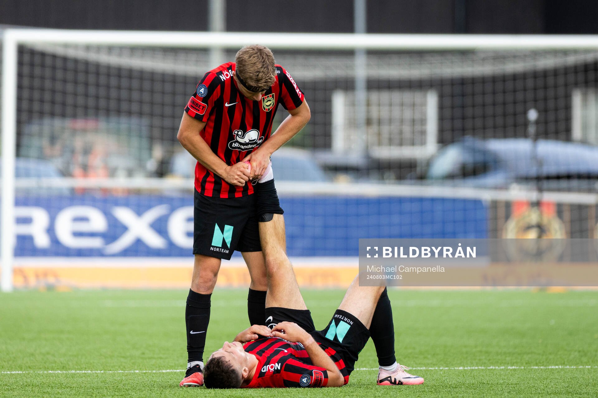 Brommapojkarnas Ludvig Fritzson och Adam Skanning Jakobsen