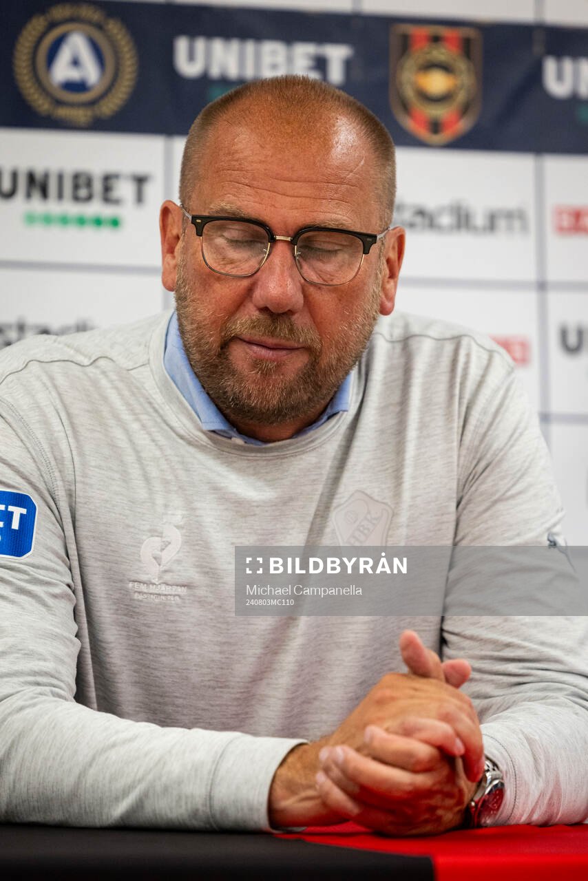 Halmstads tränare Magnus Haglund