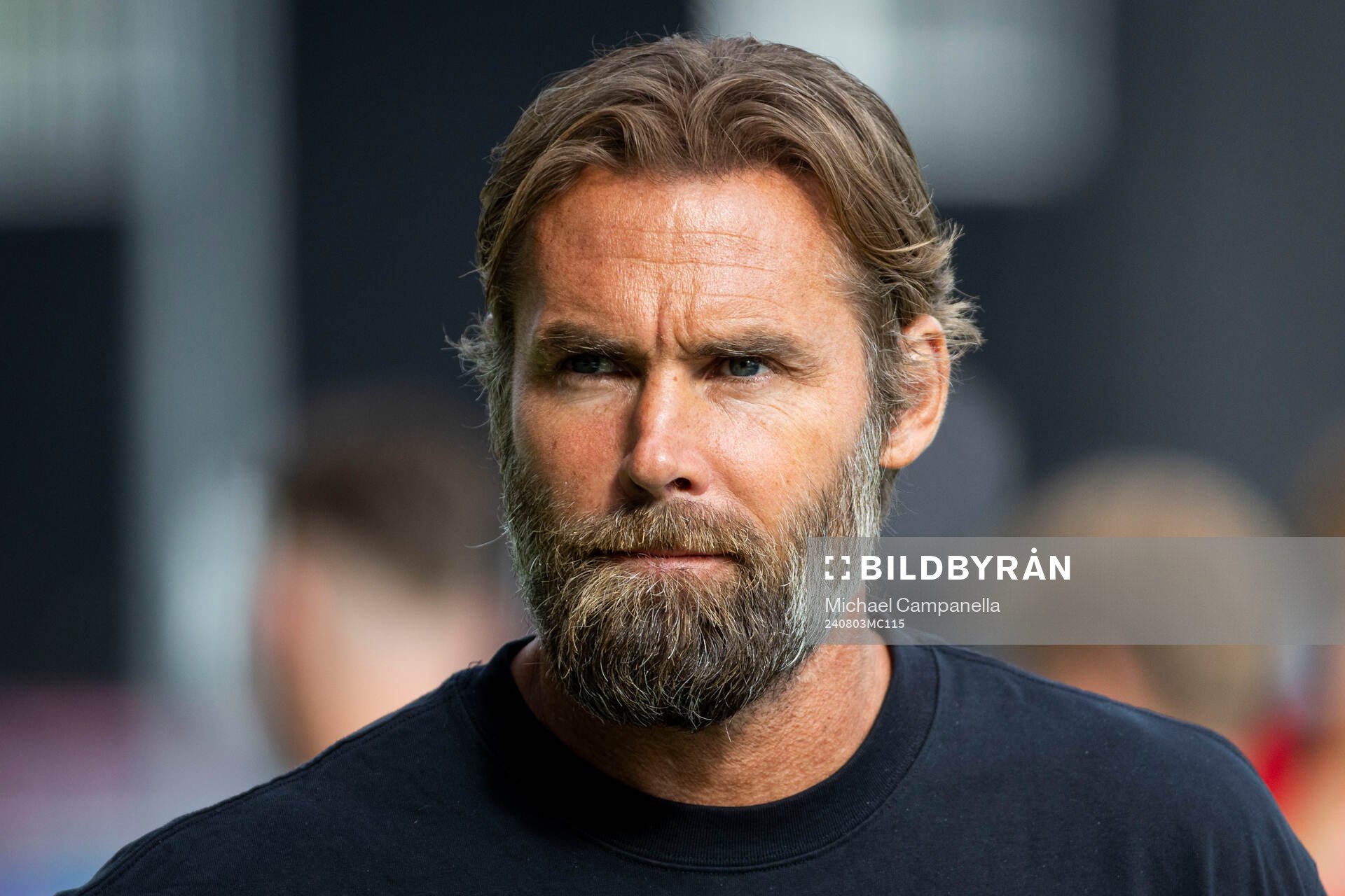 Brommapojkarnas tränare Olof Mellberg innan
