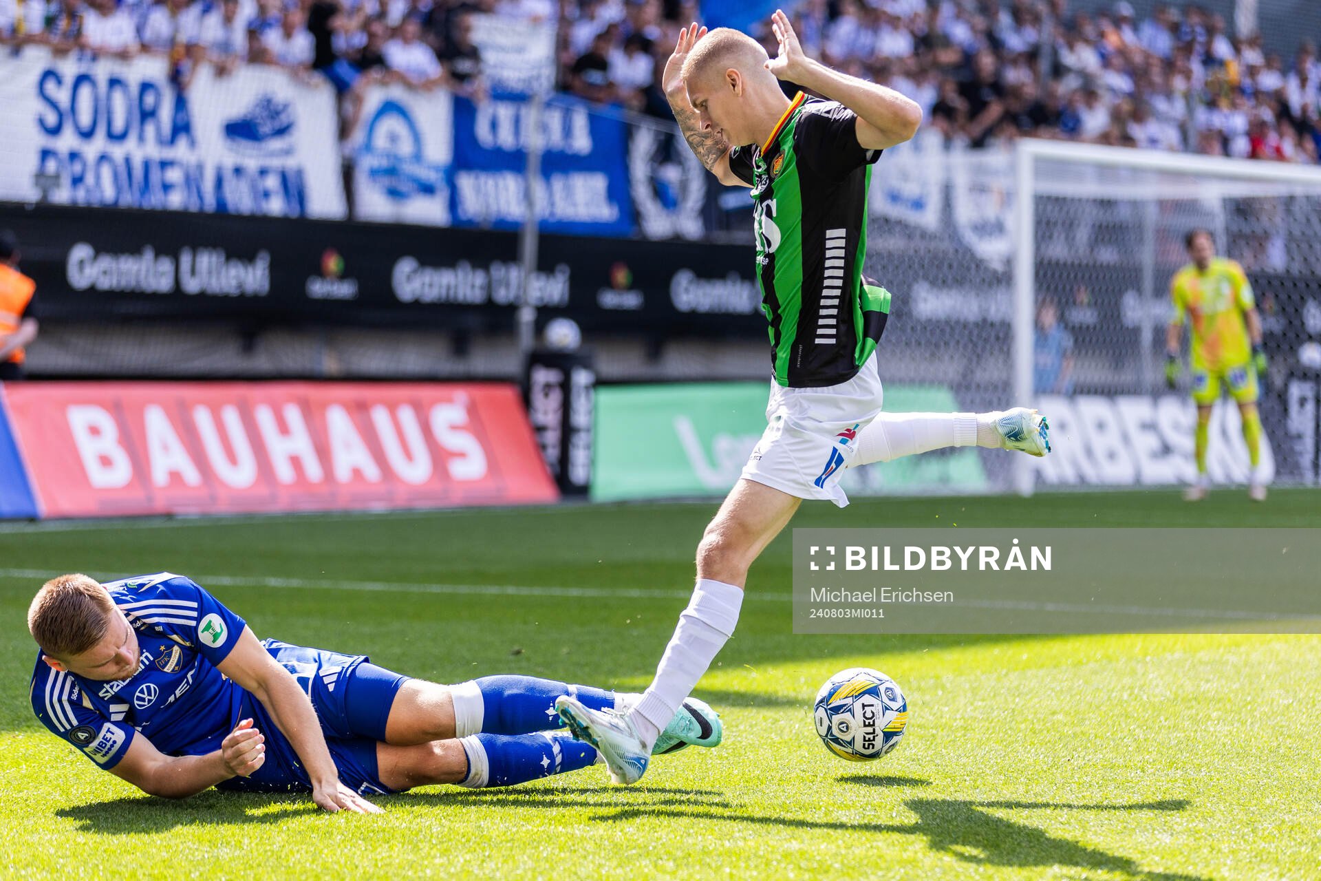 IFK Norrköpings Dino Salihovic och GAIS Lucas Hedlund