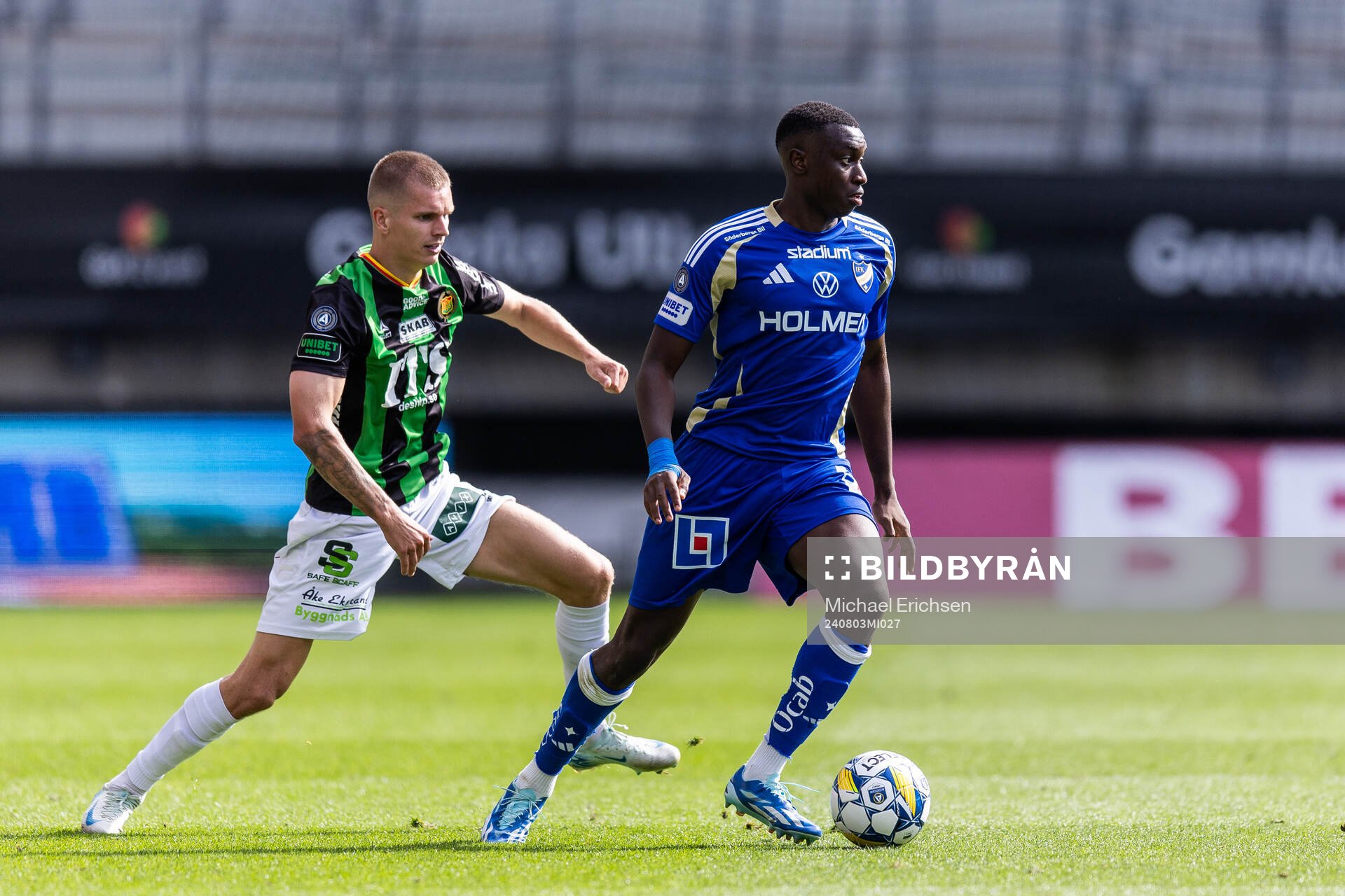 GAIS Lucas Hedlund och IFK Norrköpings Yahya Kalley