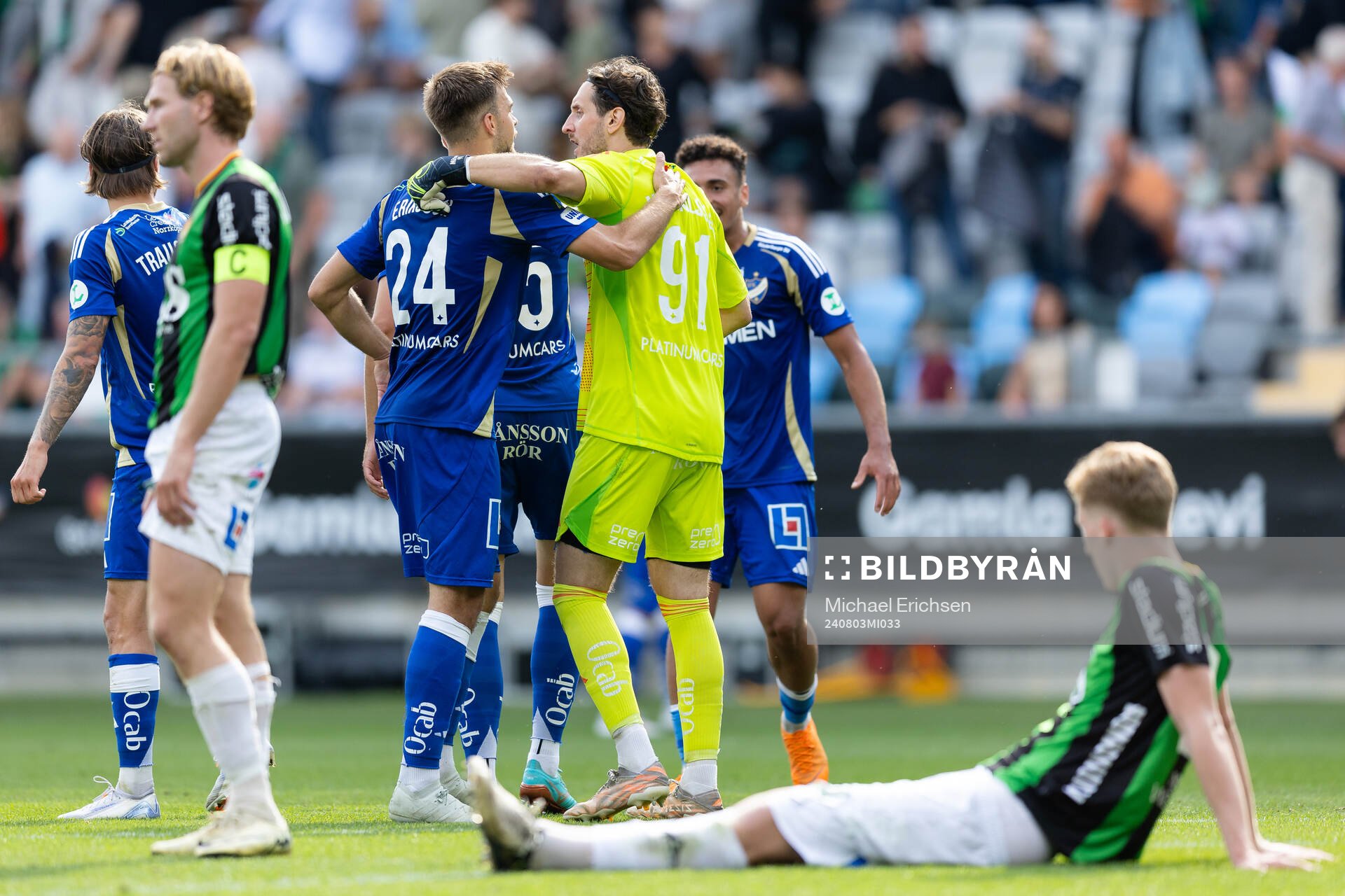 IFK Norrköpings spelare jublar