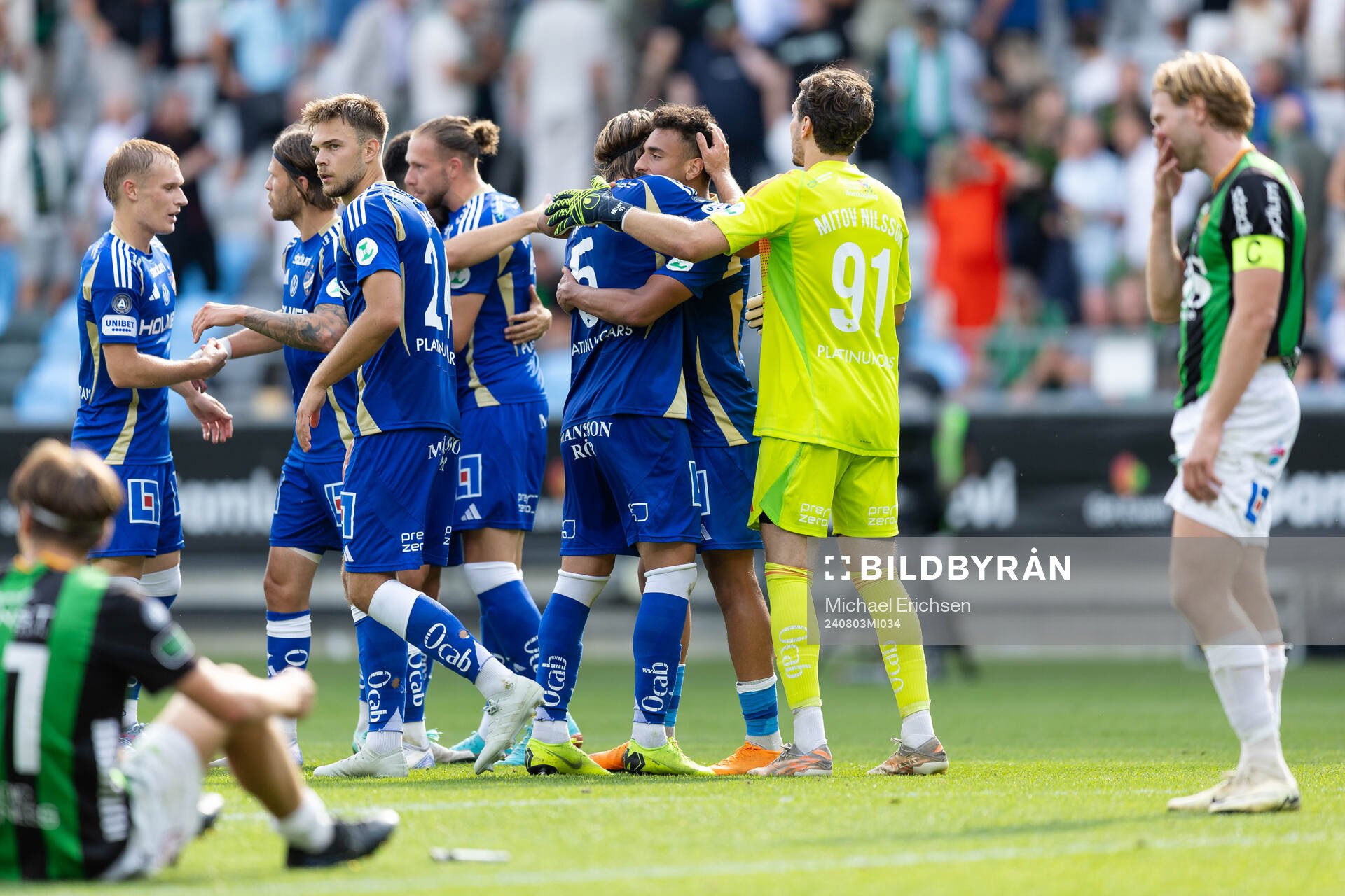 IFK Norrköpings spelare jublar