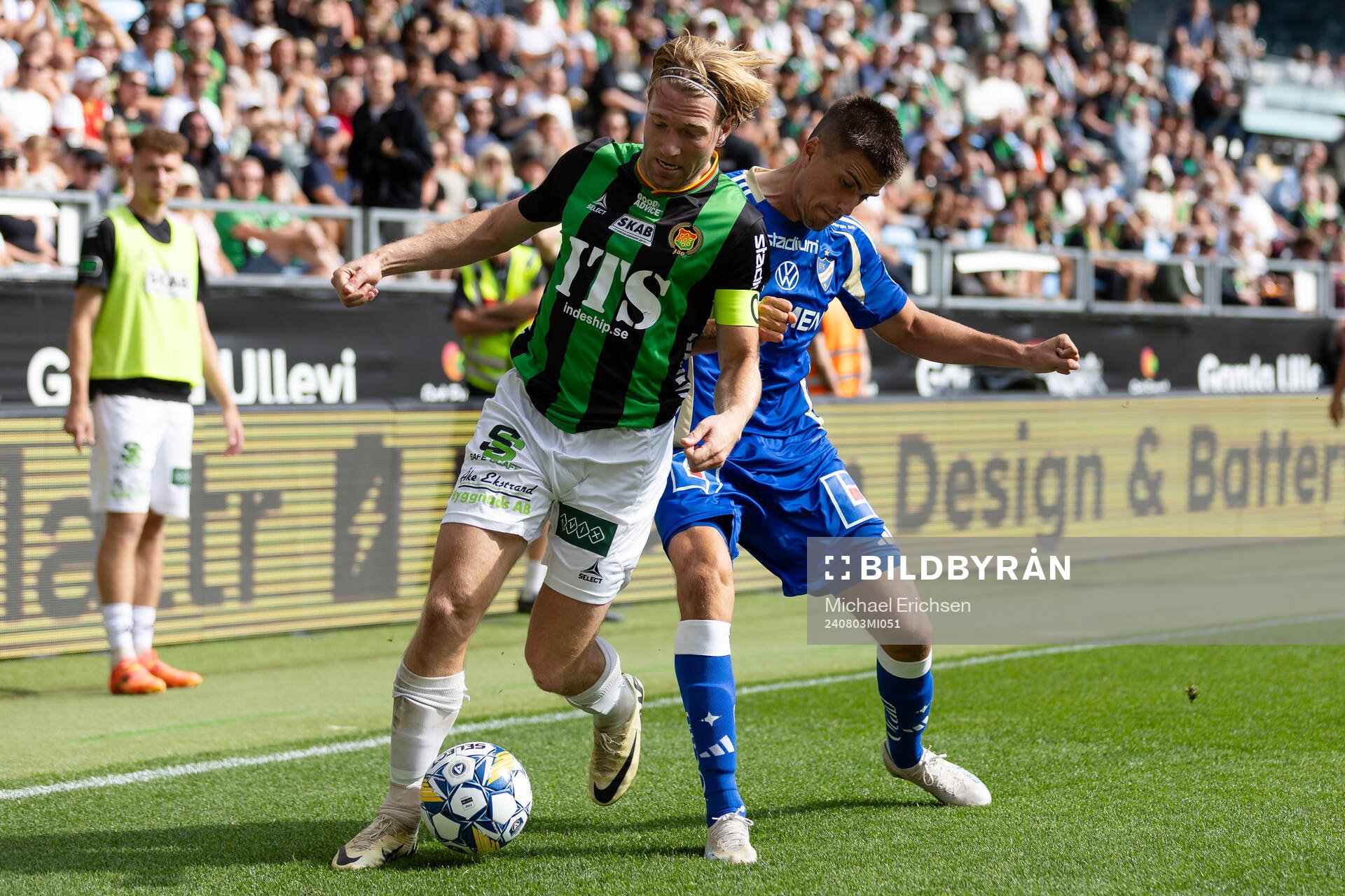 GAIS August Wängberg och IFK Norrköpings Carl Björk