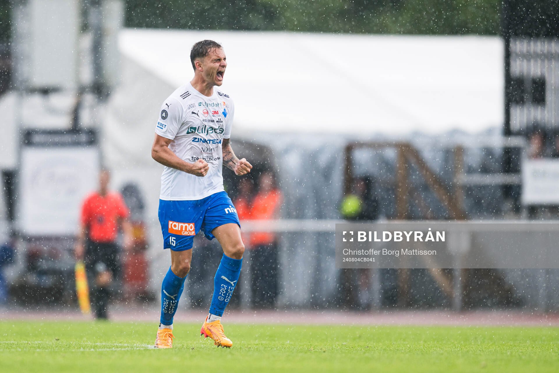 Värnamos Michael Steinwender jublar