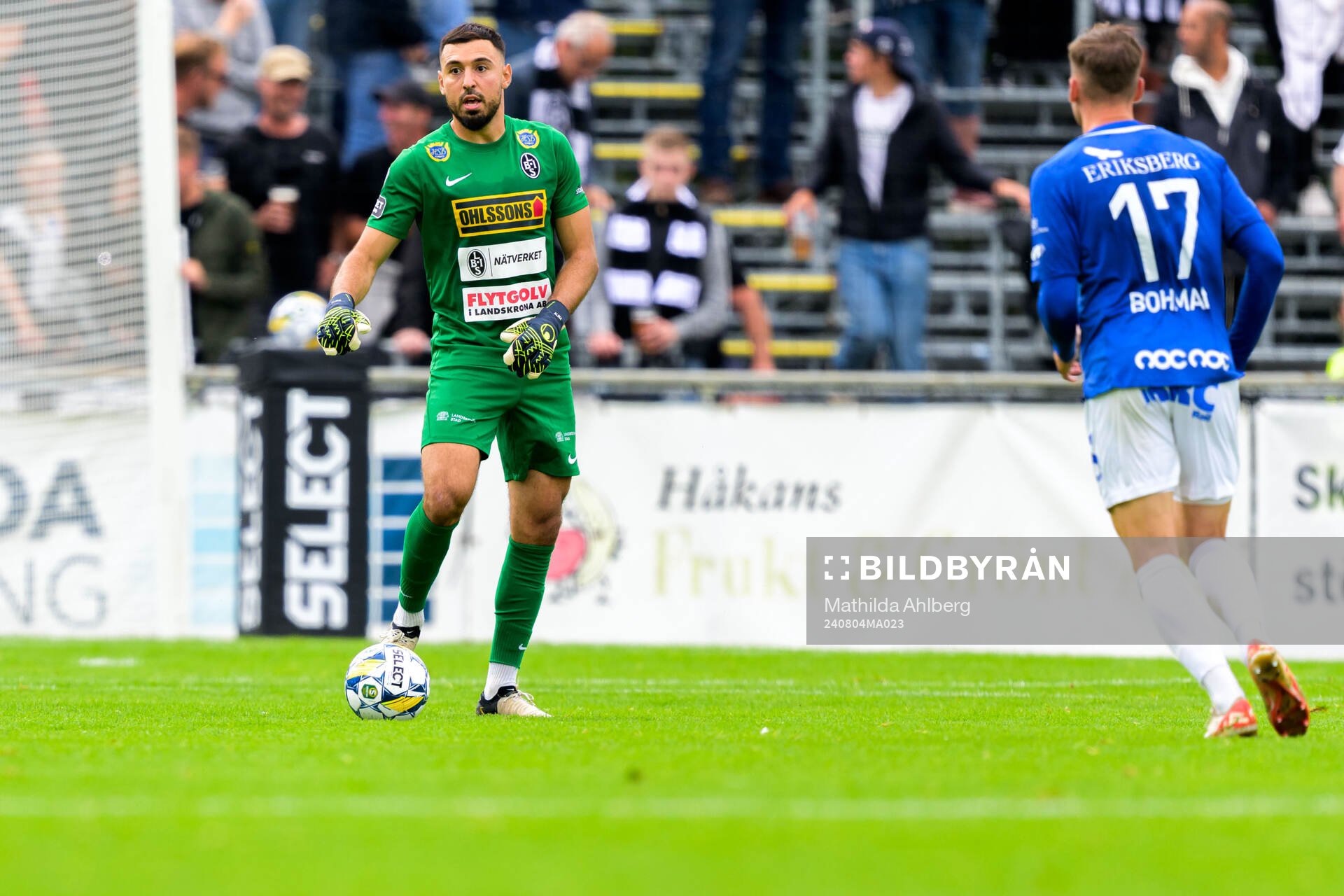 Landskronas målvakt Amr Kaddoura och Trelleborgs Filip