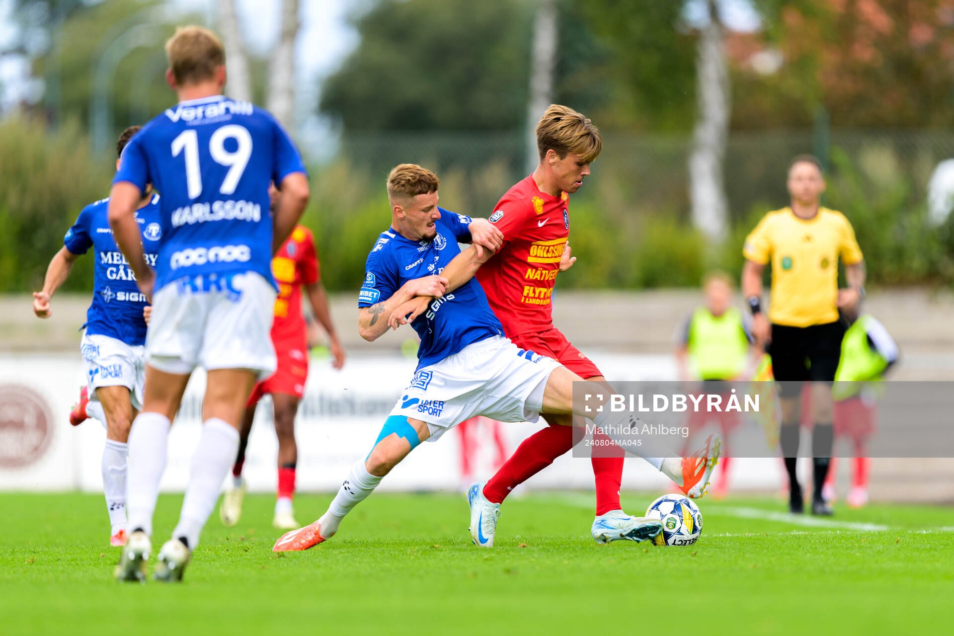 Trelleborgs Markus Björkqvist och Landskronas Victor