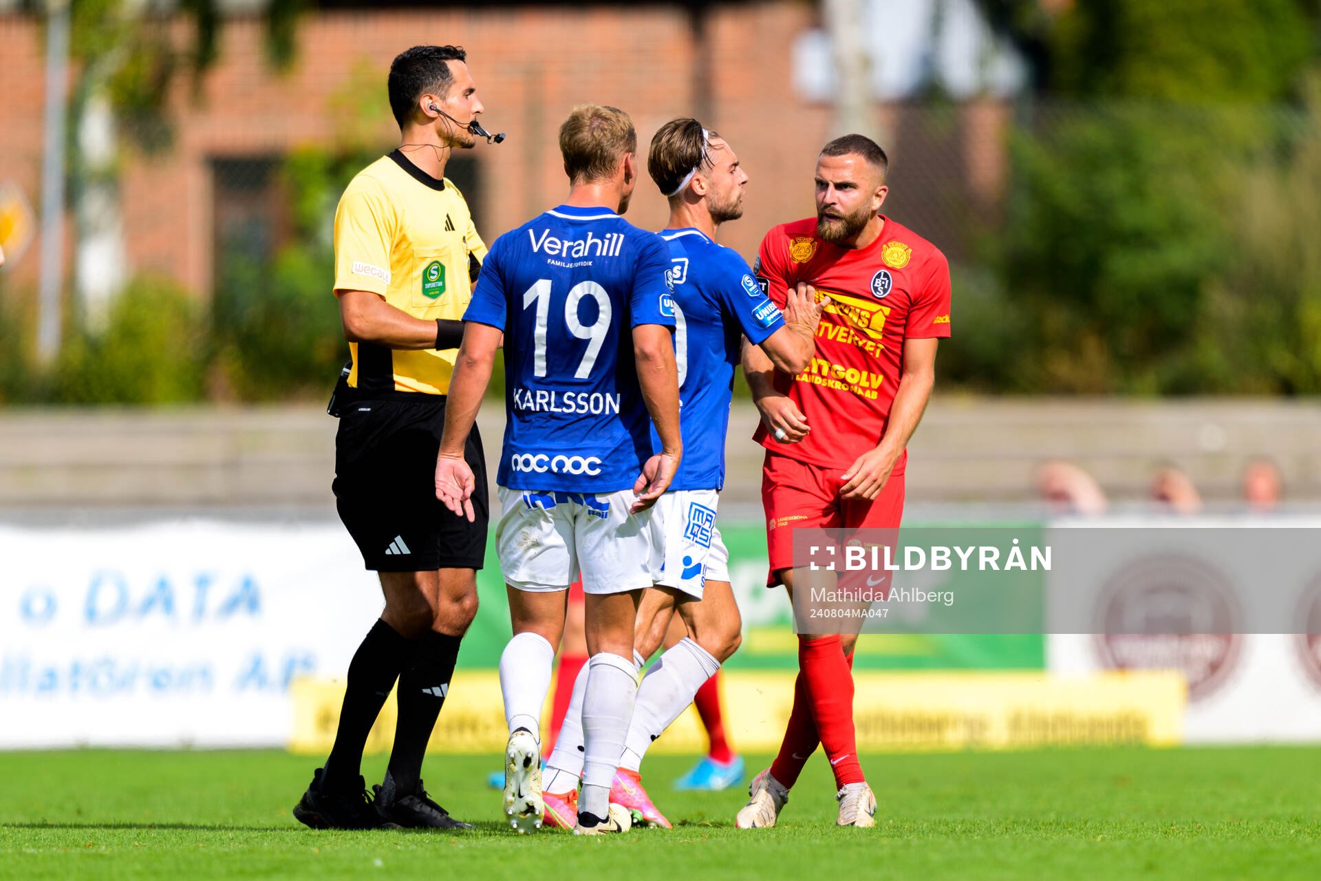 Trelleborgs Tobias Karlsson och Landskronas Filip