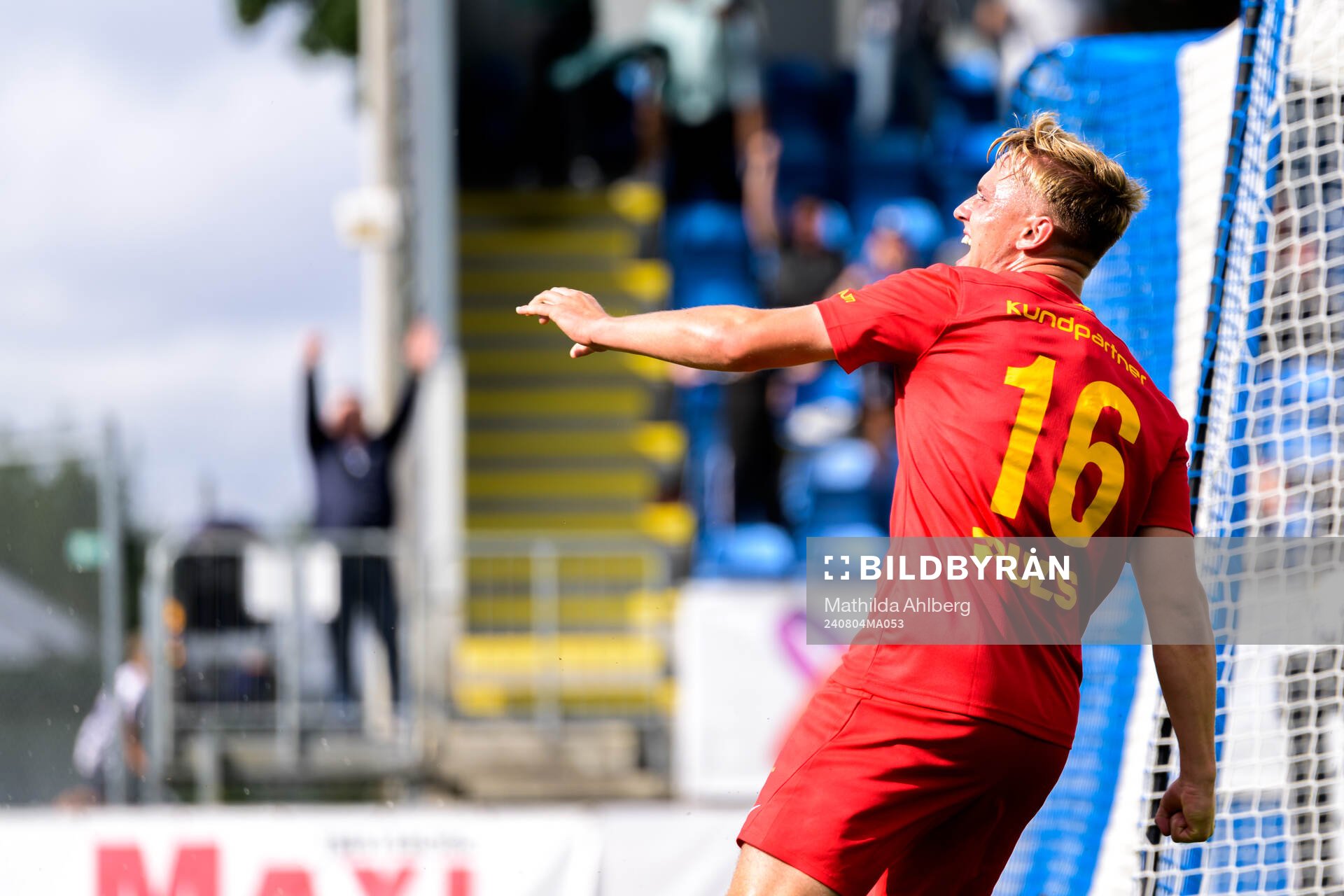 Landskronas Jesper Strid jublar