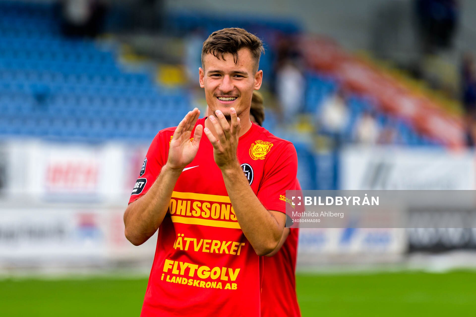 Landskronas Robin Dzabic jublar
