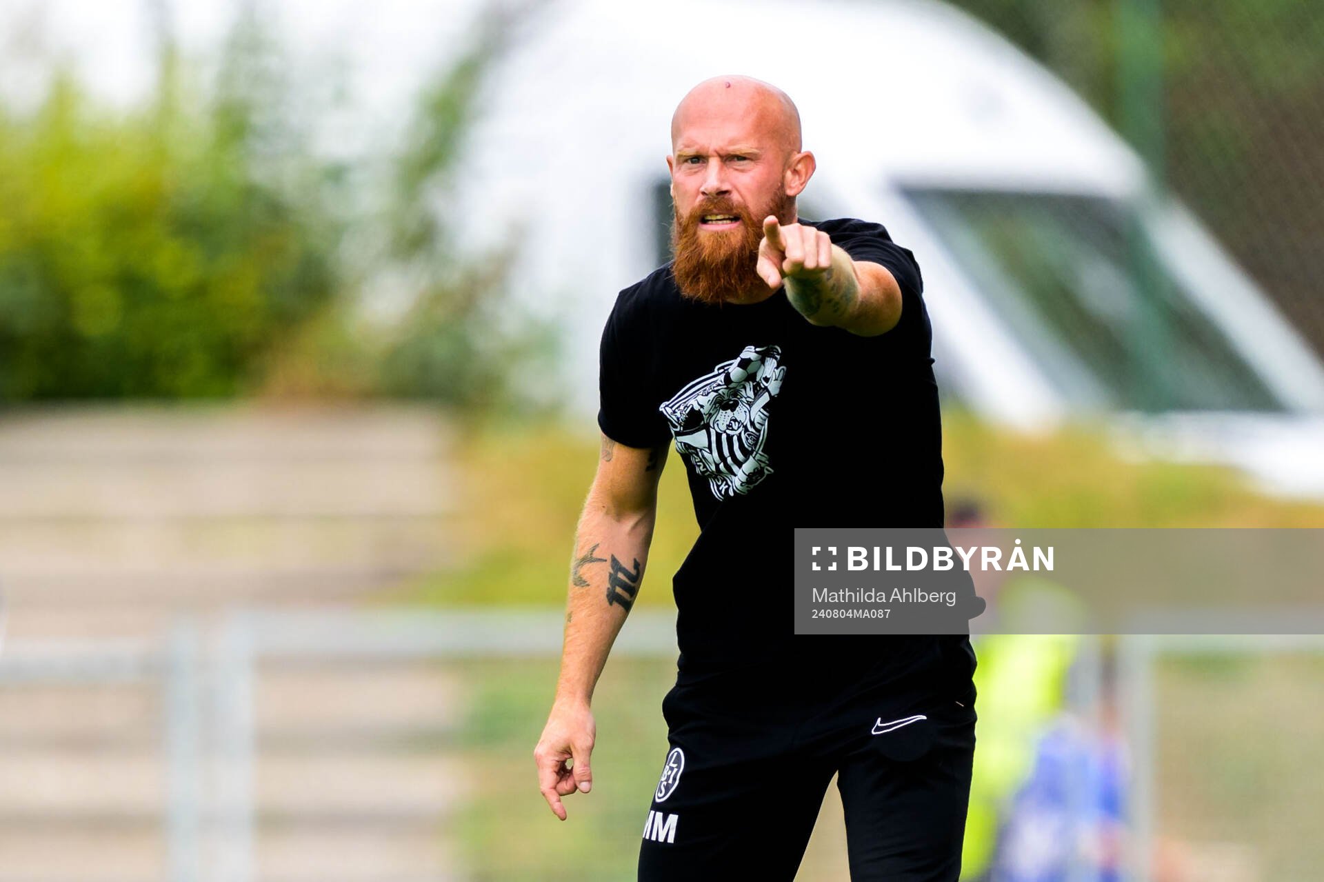 Landskronas tränare Max Mölder