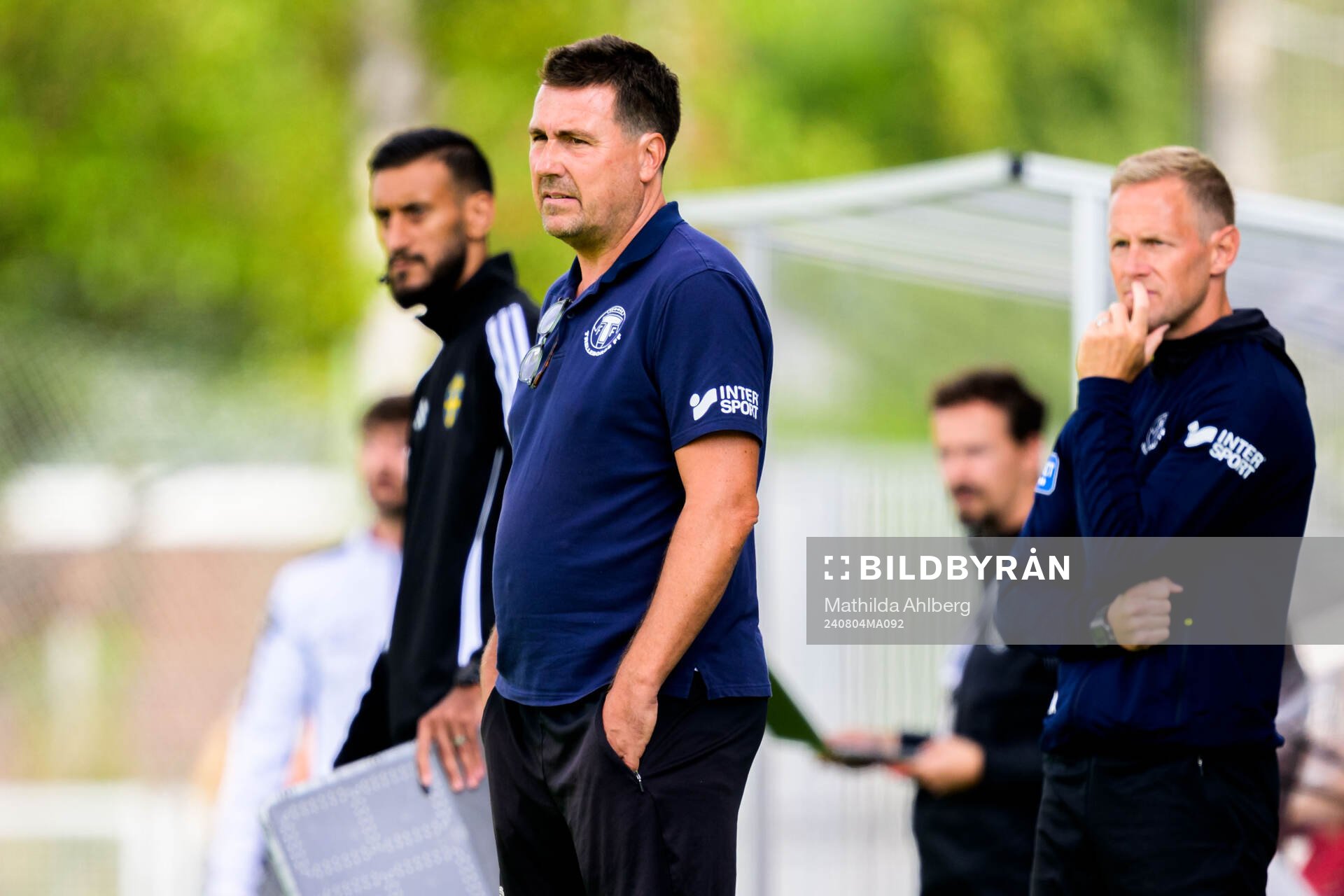 Trelleborgs tränare Stefan Jacobsson och assisterande