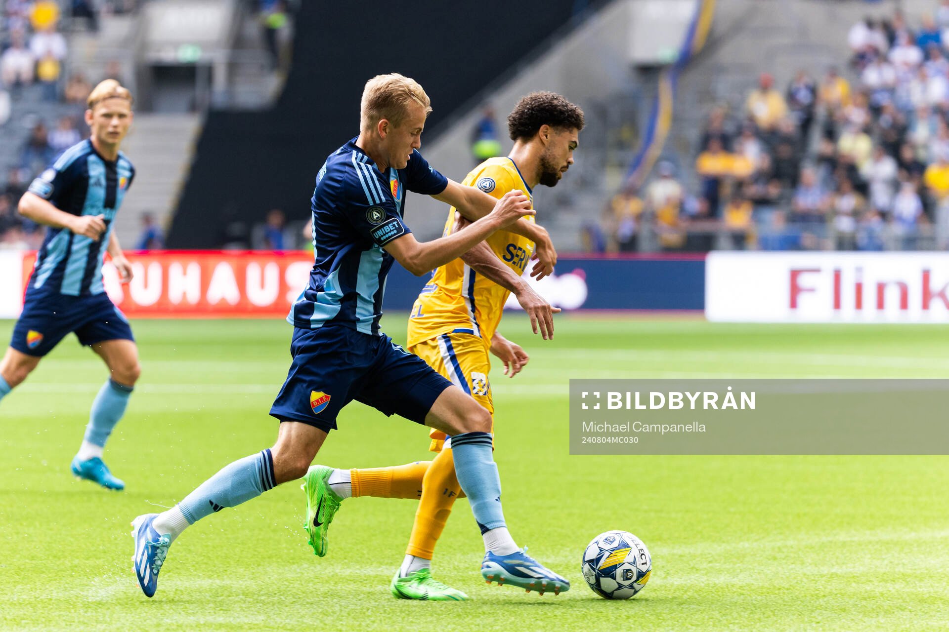 Djurgårdens Oskar Fallenius och IFK Göteborgs Thomas