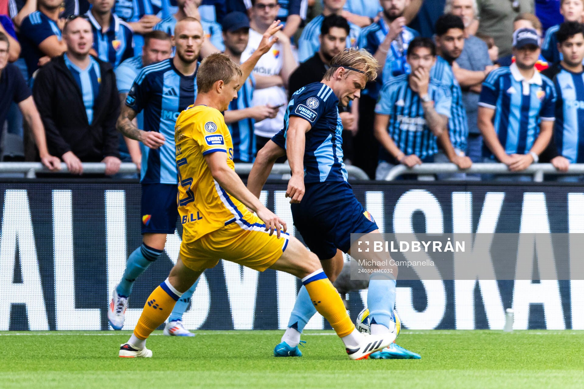 IFK Göteborgs David Kjær Kruse och Djurgårdens Tobias