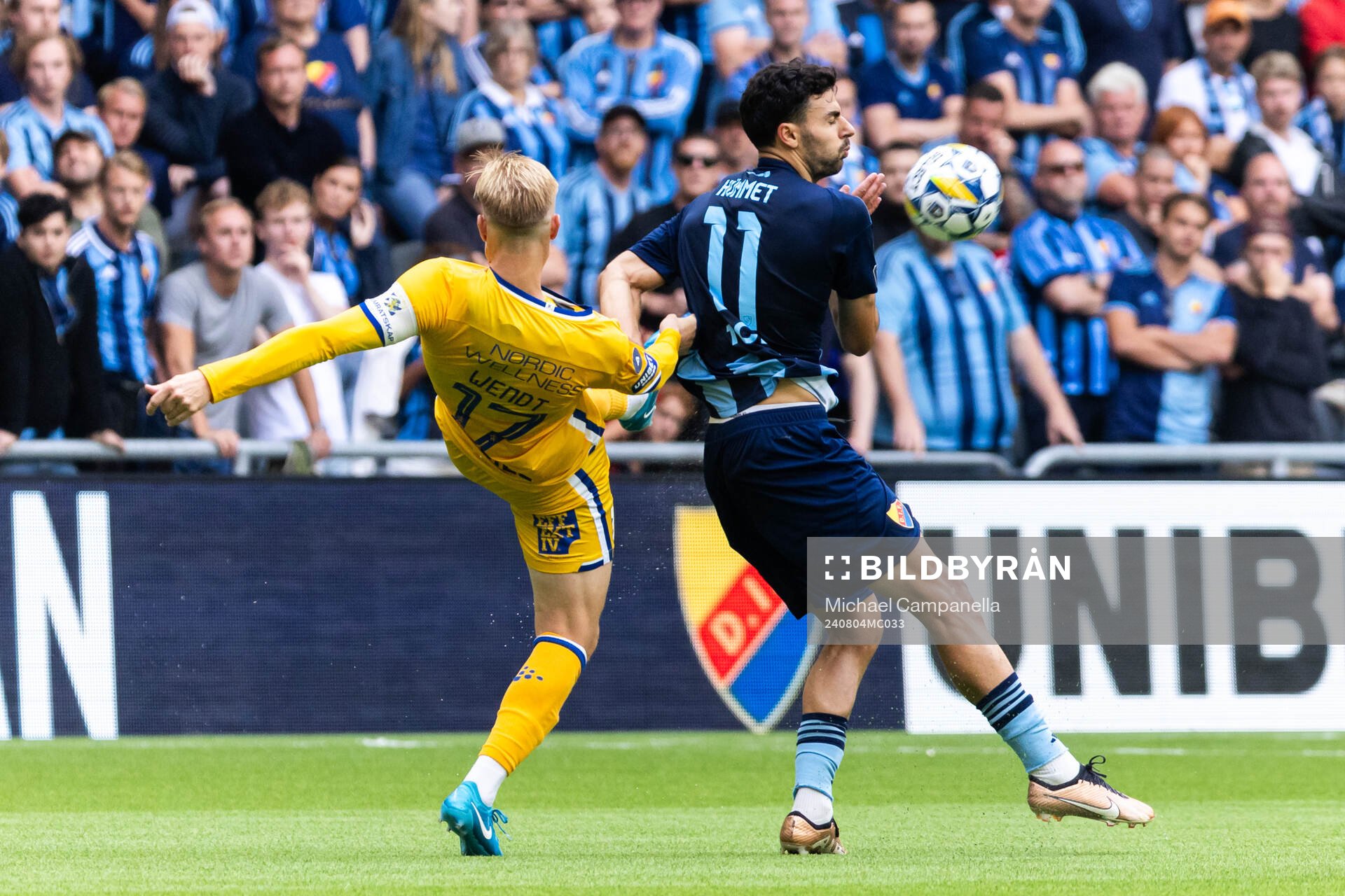 IFK Göteborgs Oscar Wendt och Djurgårdens Deniz Hummet