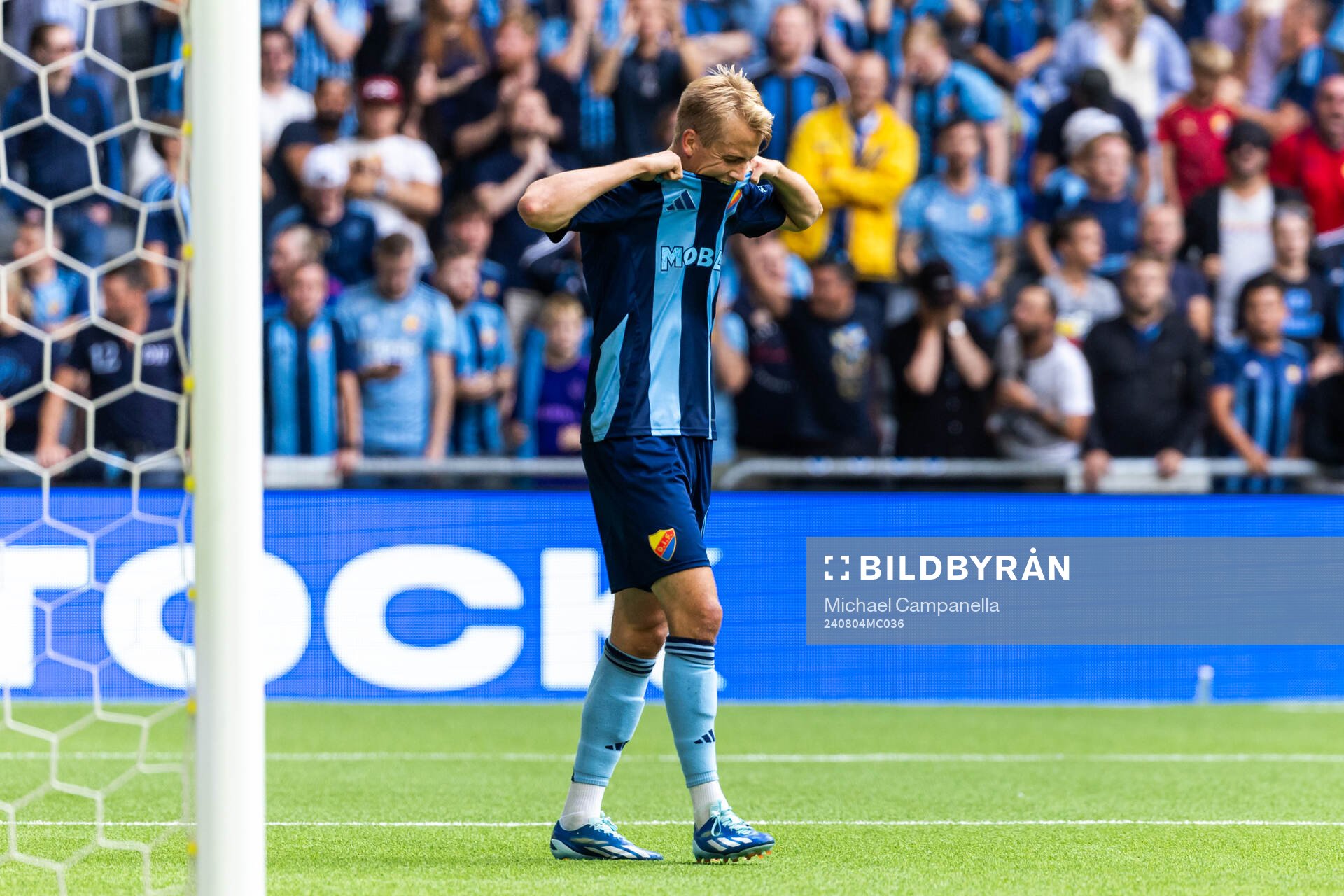 Djurgårdens Oskar Fallenius deppar