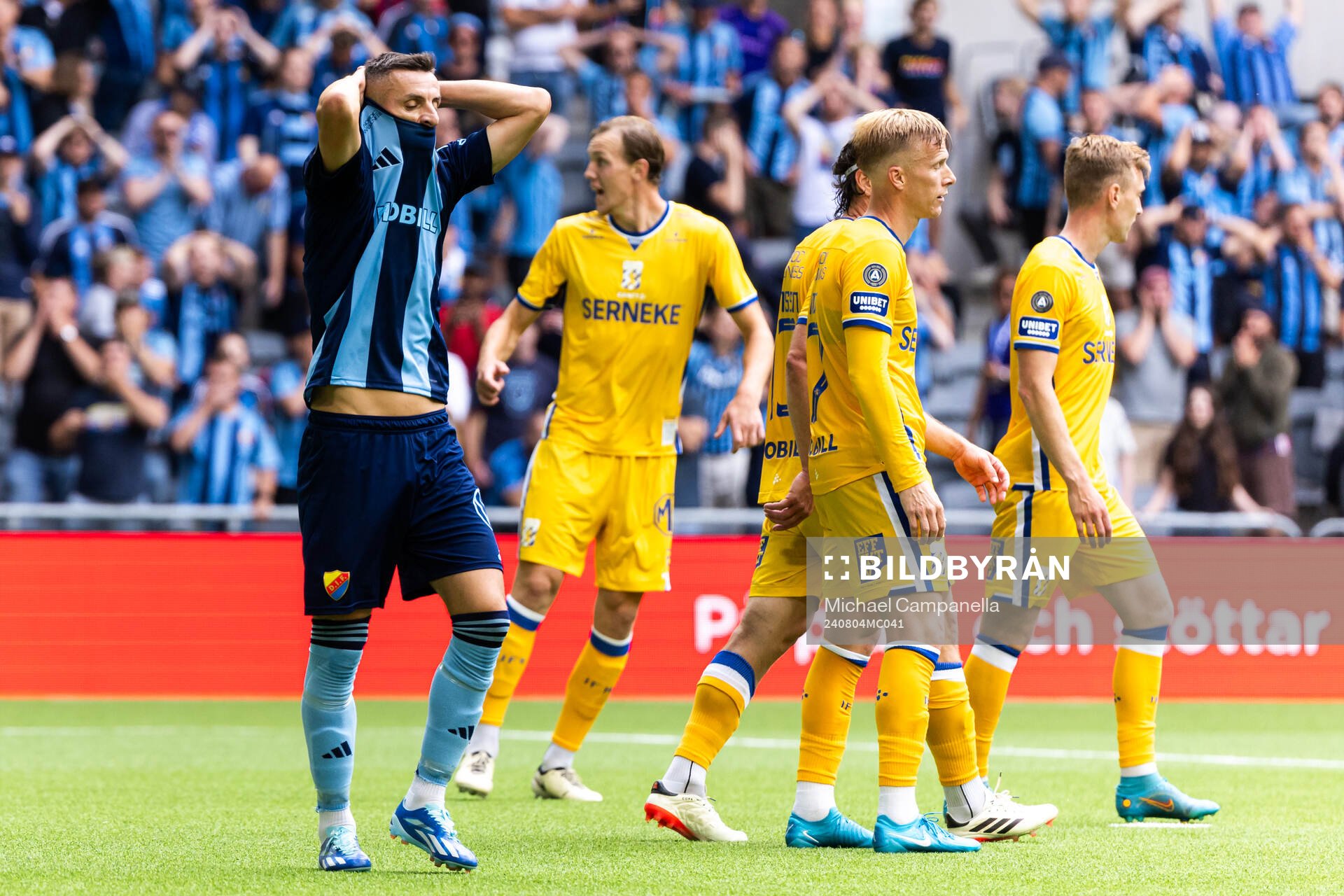 Djurgårdens Haris Radetinac deppar
