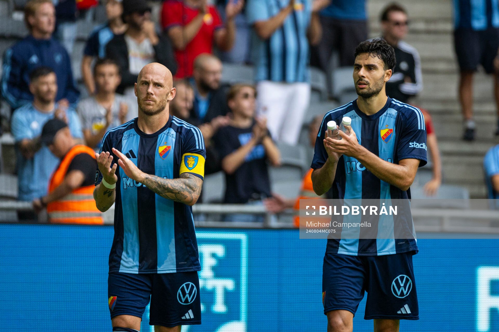 Djurgårdens Magnus Eriksson och Deniz Hummet